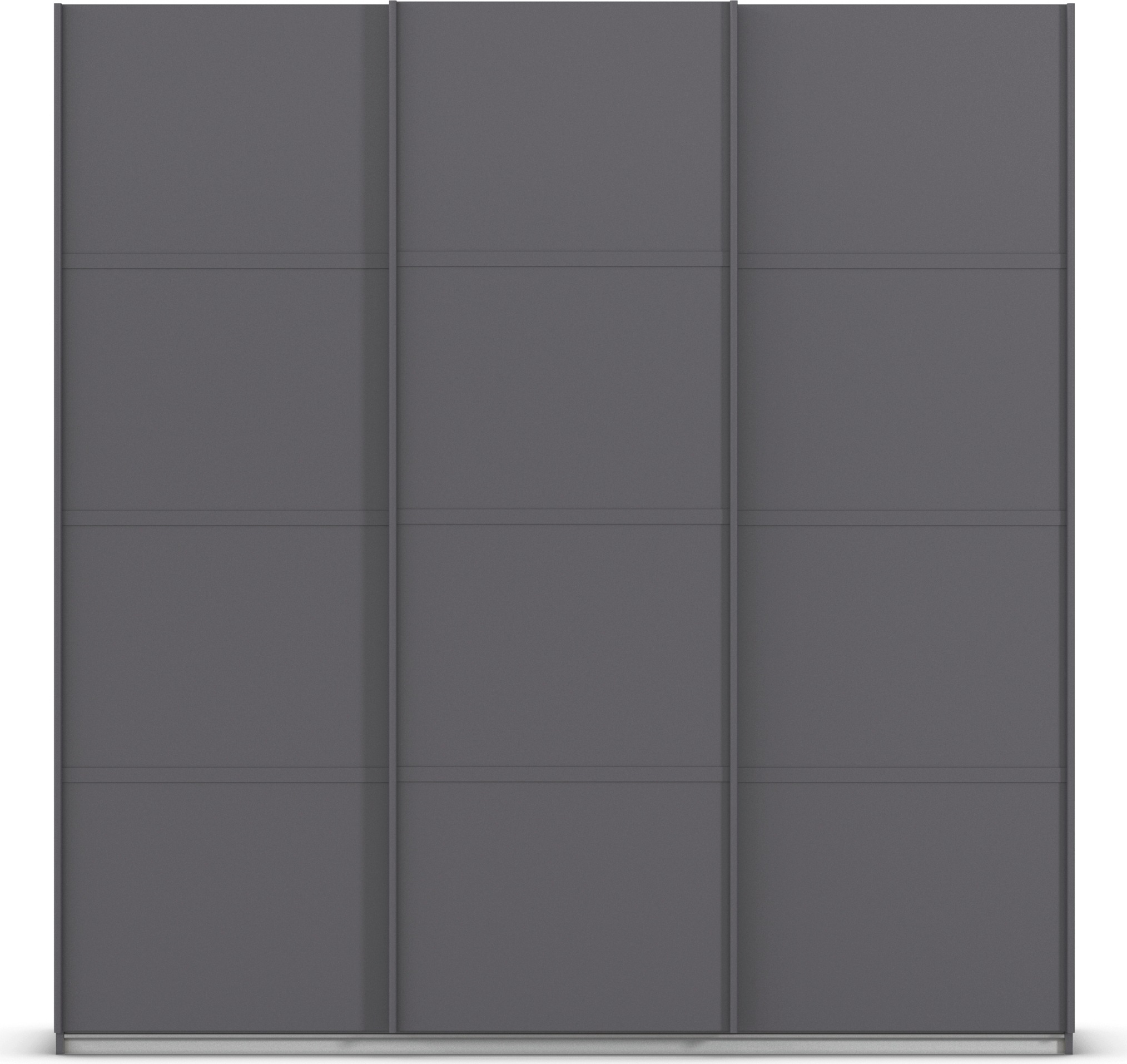 rauch Kleiderschrank »Schwebetürenschrank Garderobe Schrank TOP ANGEBOT Avola«, (in 3 verschiedenen Ausstattungen BASIC/CLASSIC/PREMIUM), mit eleganten Zierleisten in Chrom, Schwarz oder Weiß MADE IN GERMANY
