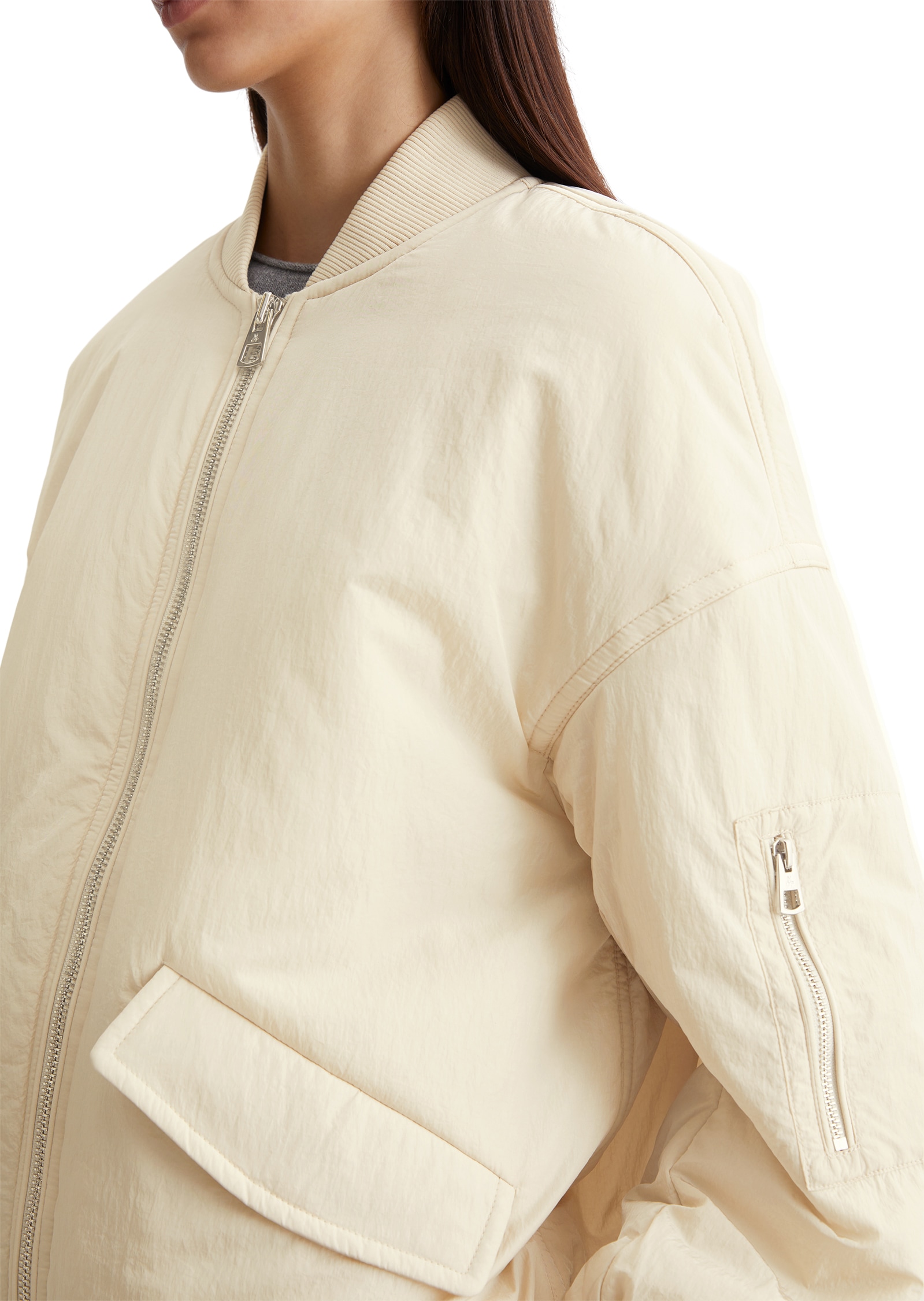 Marc O'Polo Blouson, aufgesetzten Armtasche mit Reißverschluss
