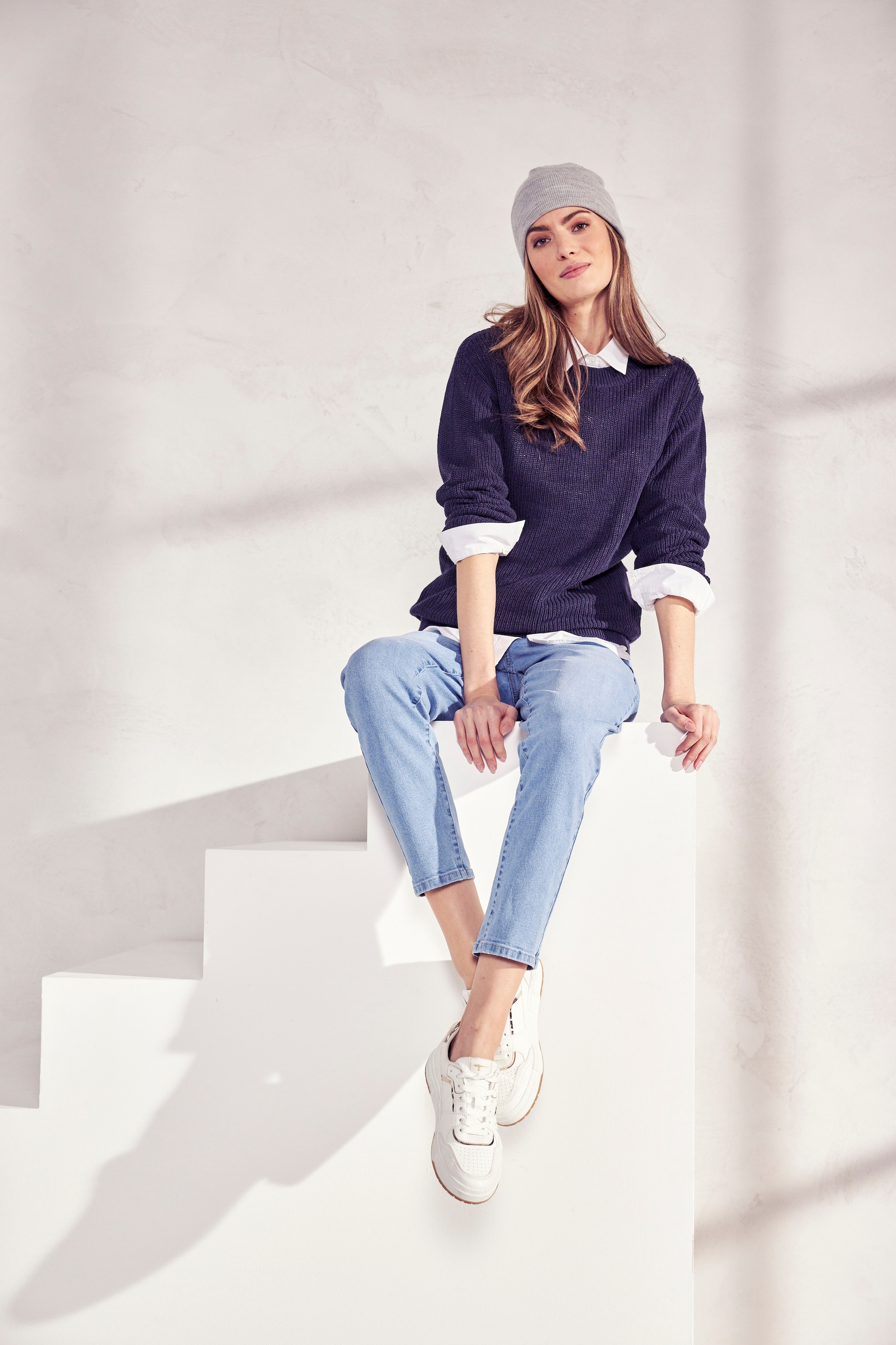 Tamaris Mom-Jeans, mit hohem Bund online kaufen | Stretchhosen
