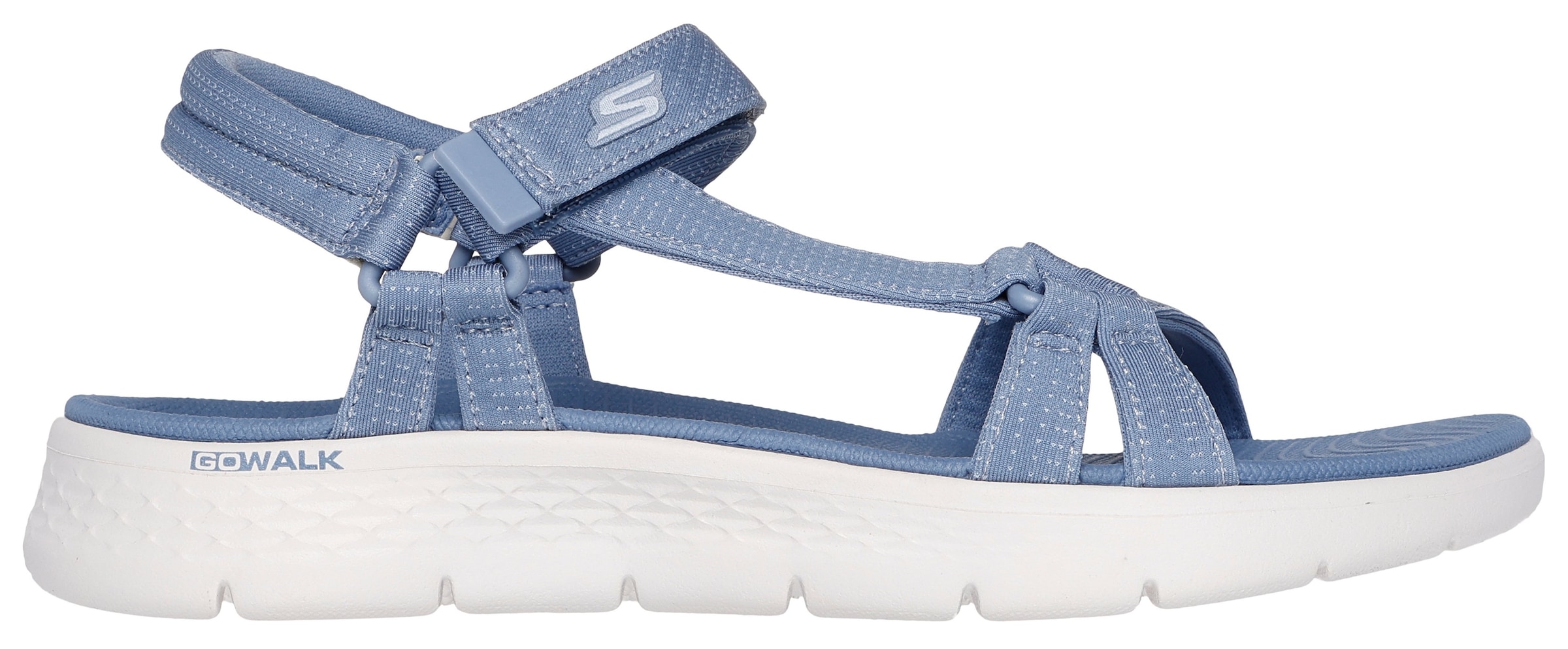 Skechers Sandale »GO WALK FLEX SANDAL-SUBLIME-X«, Sommerschuh, Sandalette, Klettschuh, mit Goga Mat Footbed