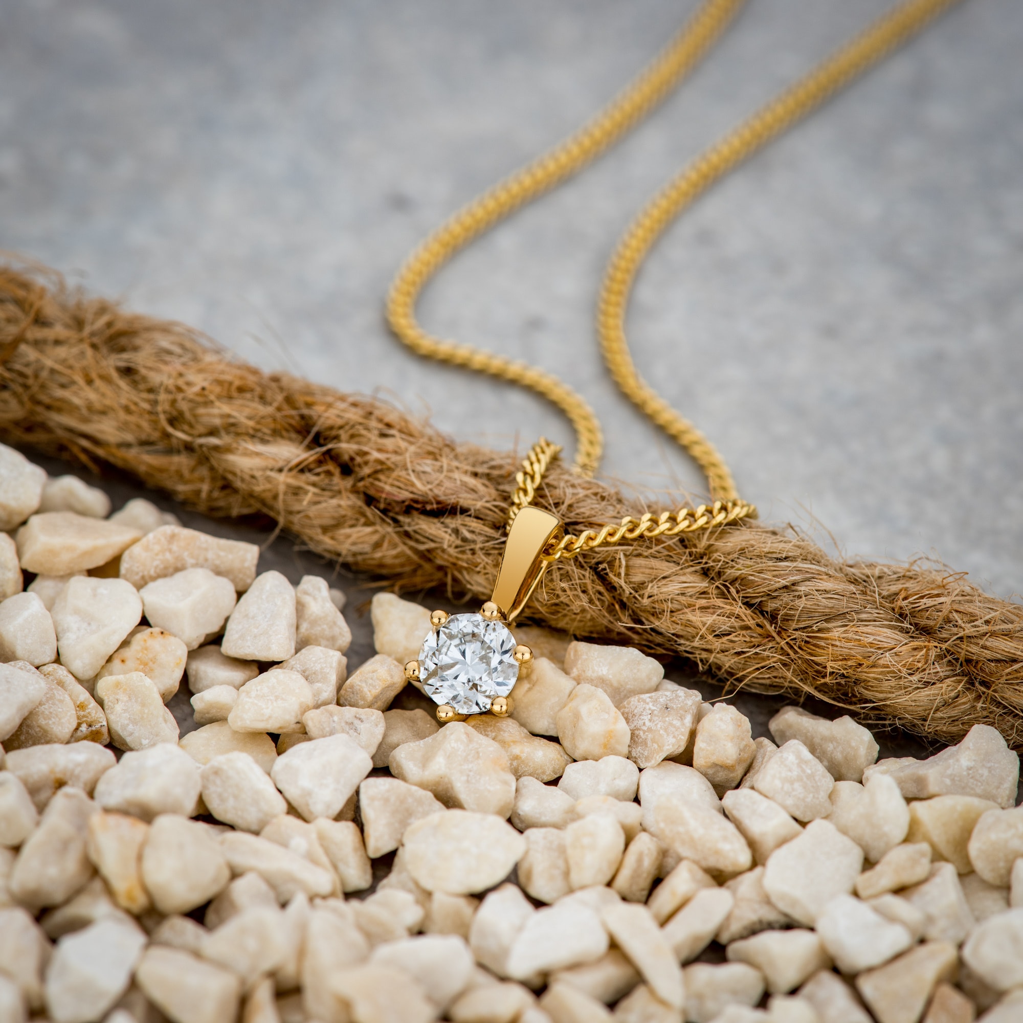 Orolino Kette mit Anhänger »750/- Gelbgold 1 Brillant 0,50 ct.«