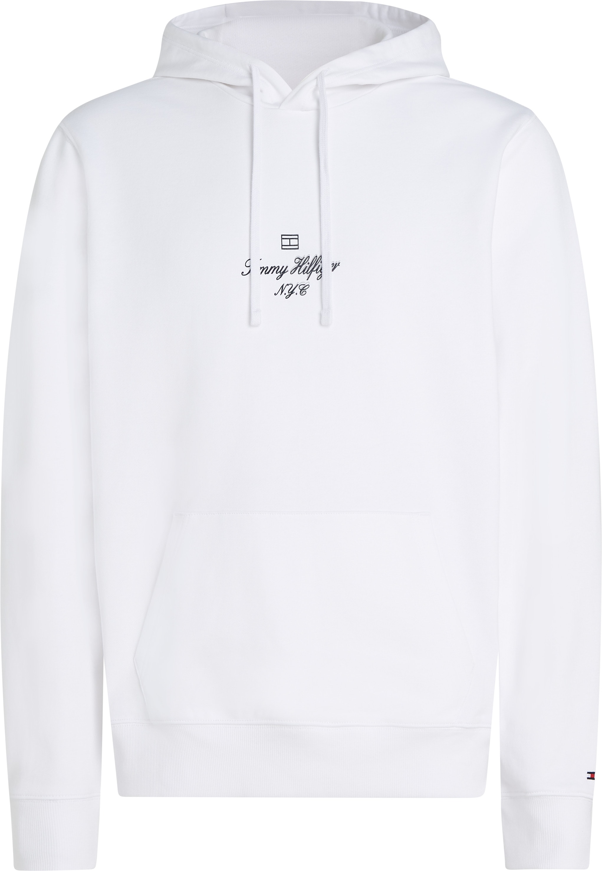 Tommy Hilfiger Hoodie »OUTLINE FLAG SCRIPT HOODIE«, mit kontrastfarbener Stickerei
