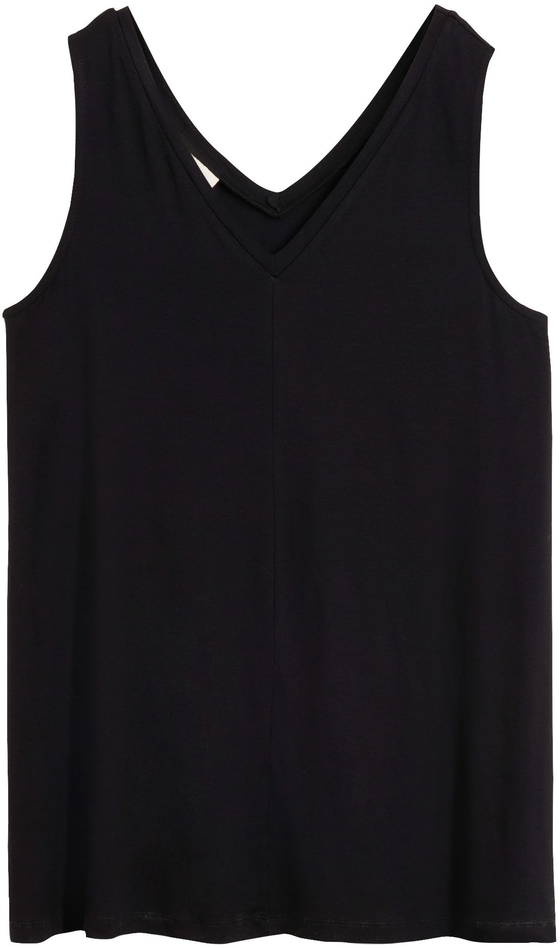 bonprix Longtop A-Linie, V-Ausschnitt, aus Viskose und Elasthan