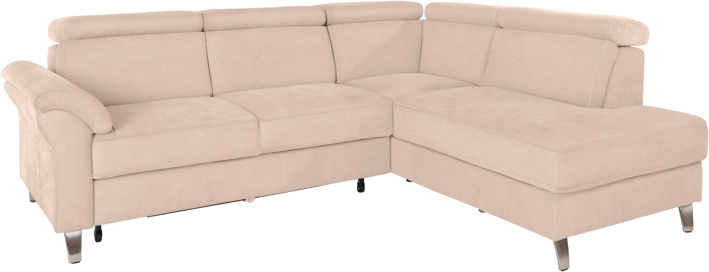 sit&more Ecksofa, inklusive Kopfteilverstellung, wahlweise mit Bettfunktion günstig online kaufen