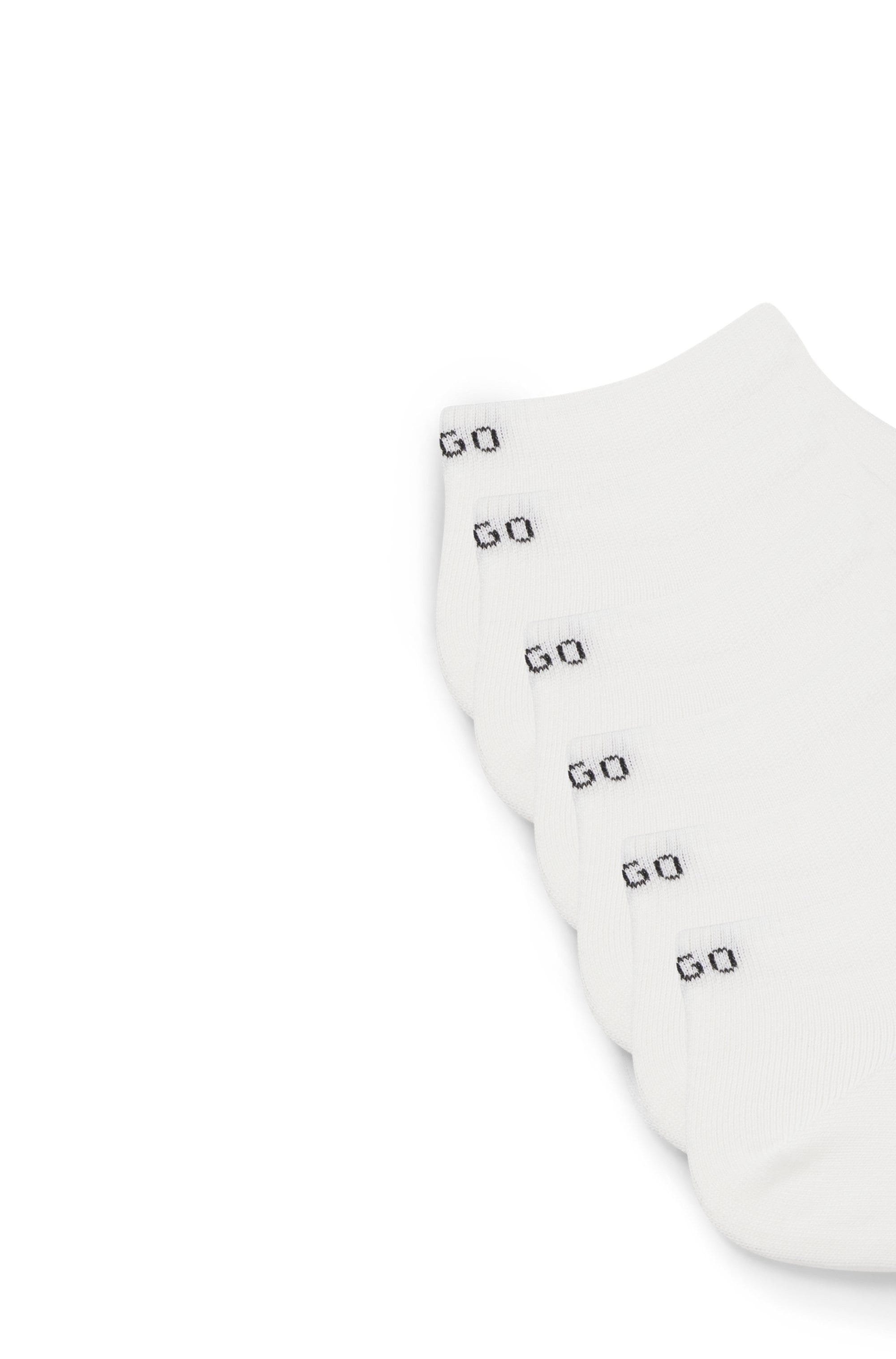 HUGO Underwear Sneakersocken »Socken 6P AS UNI CC W 10«, (6 Paar), mit Markenschriftzug am Bündchen