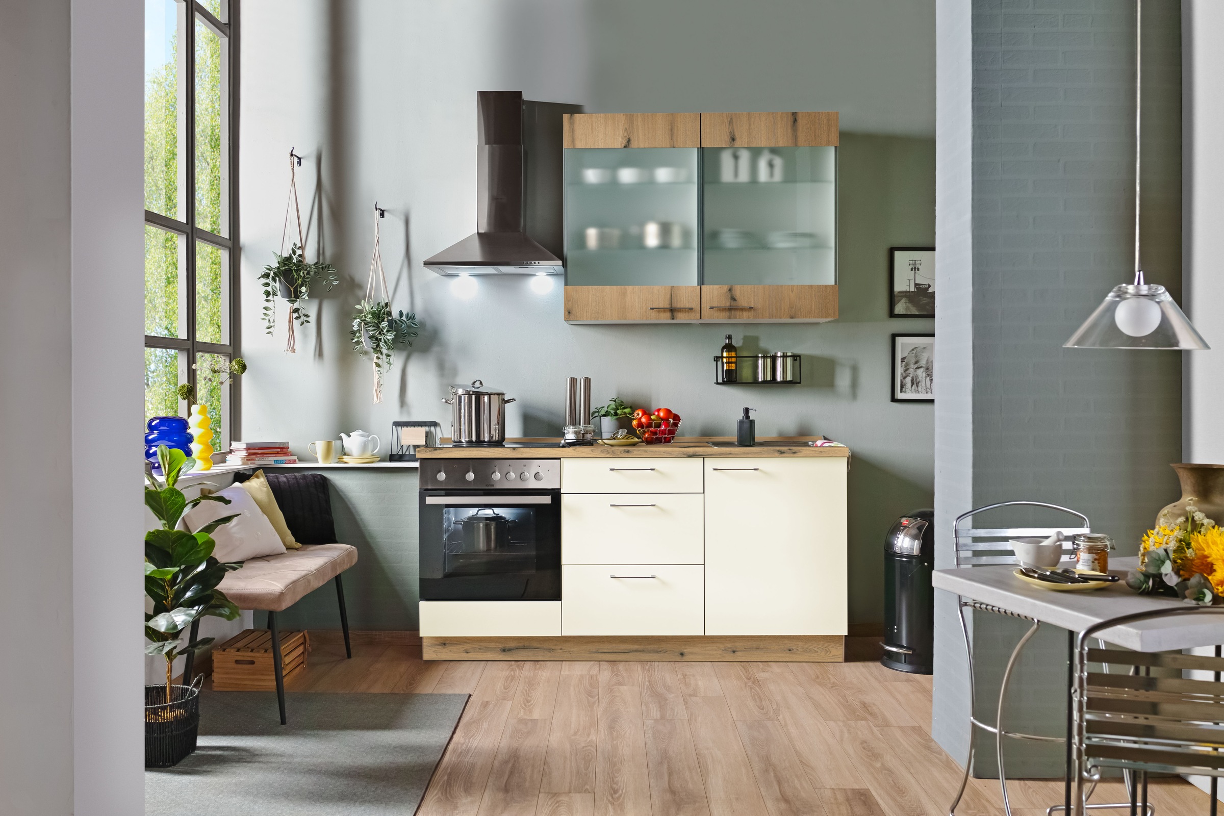 KOCHSTATION Küche »Trea« vormontiert, wahlweise mit E-Geräten, Stellbreite günstig online kaufen