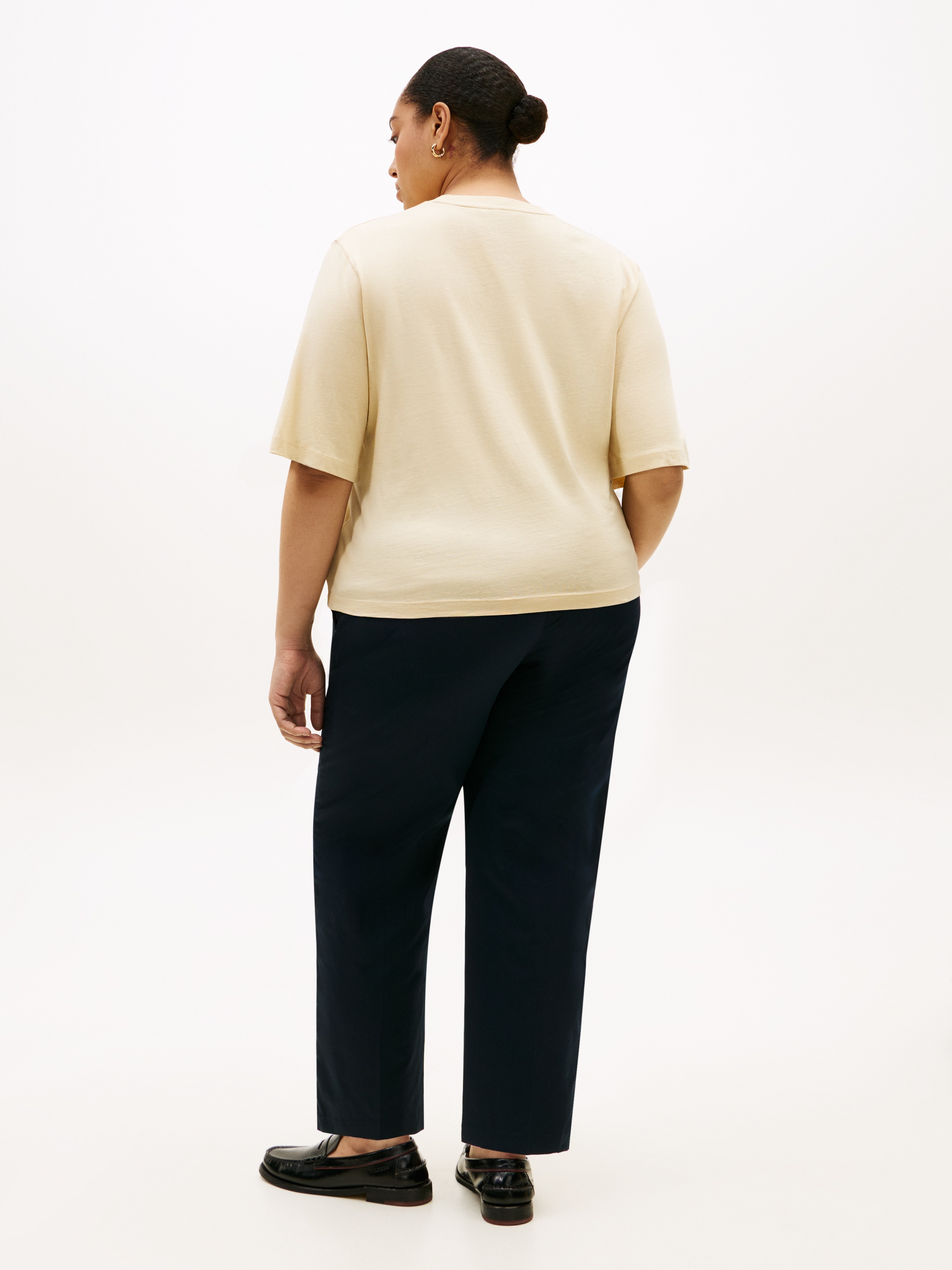 Tommy Hilfiger Curve T-Shirt »CRV CORP LOGO TRAPEZE C-NK TEE« in großen Größen