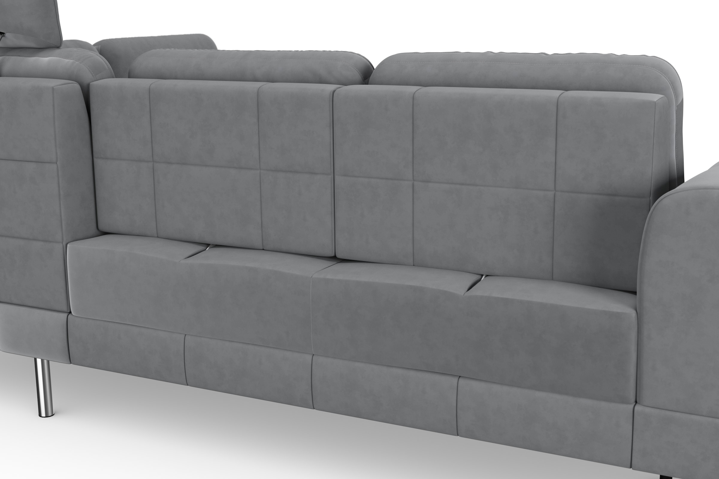 sit&more Ecksofa »Bendigo L-Form«, inklusive Sitztiefenverstellung, Bodenfreiheit 15 cm, in 2 Fußfarben