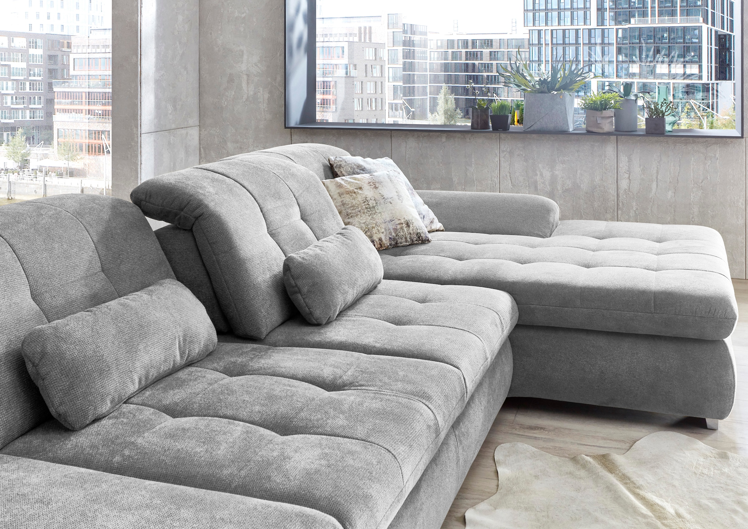 Die PlanBar Ecksofa »MP-IN17004 L-Form«, wahlweise mit Funktion, Federkern