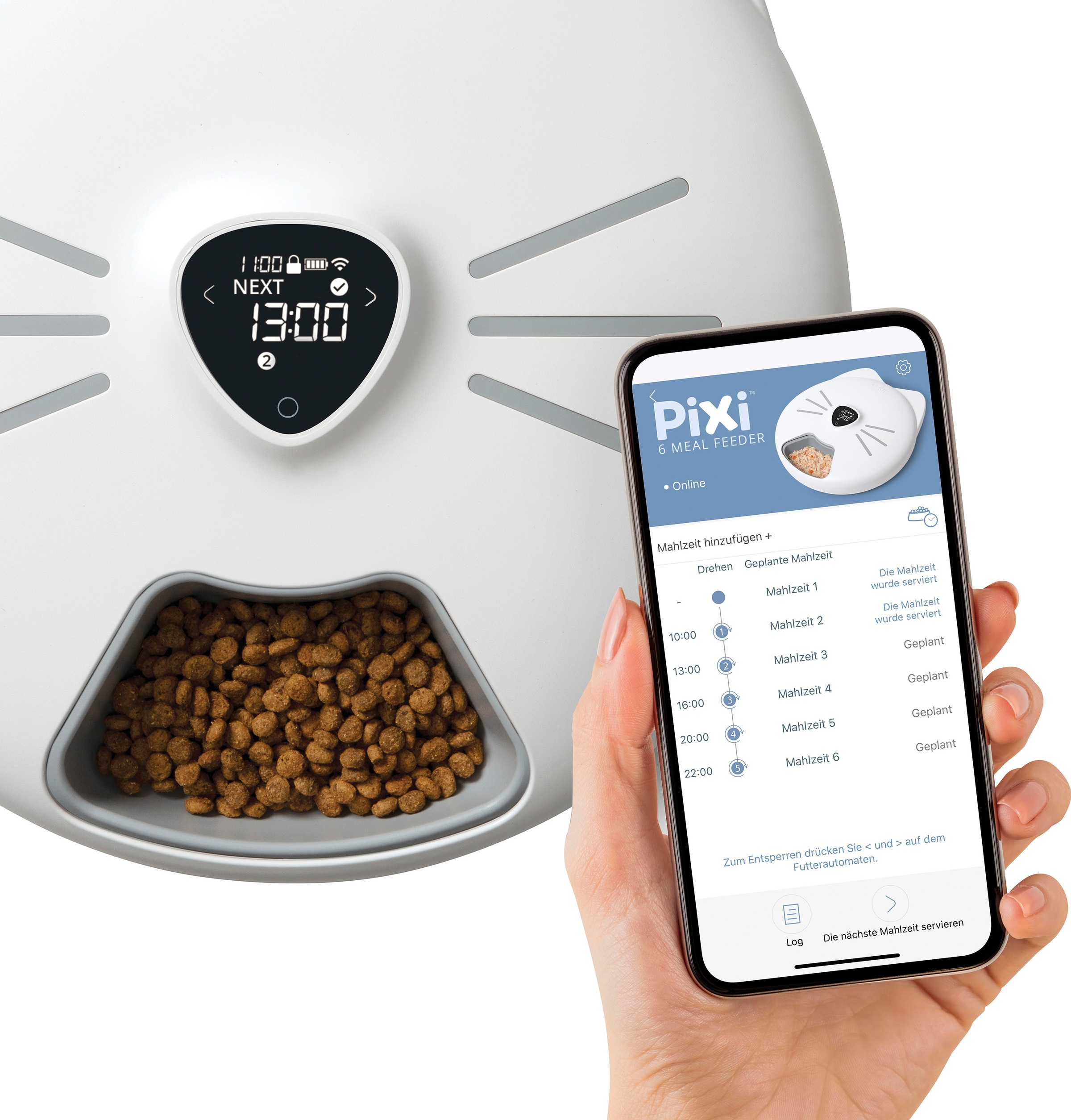 9. Bild von Catit Katzen-Futterautomat »Pixi Smart 6-Meal Futterautomat«