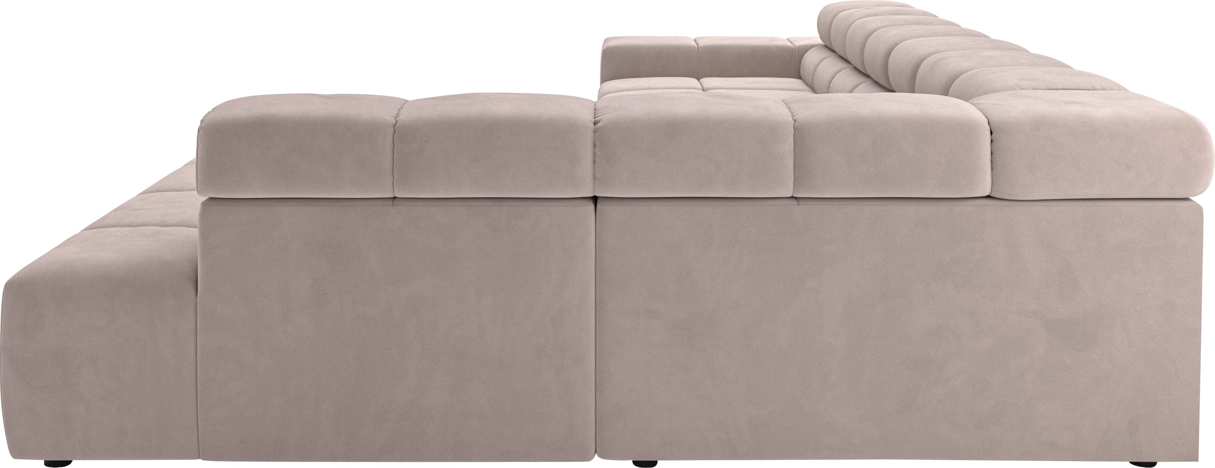 INOSIGN Ecksofa »Ancona incl. Kopfteilverstellung, Breite 319cm, L-Form«, wahlweise motorische Sitztiefenverstellung, auch in Cord + Easy Care
