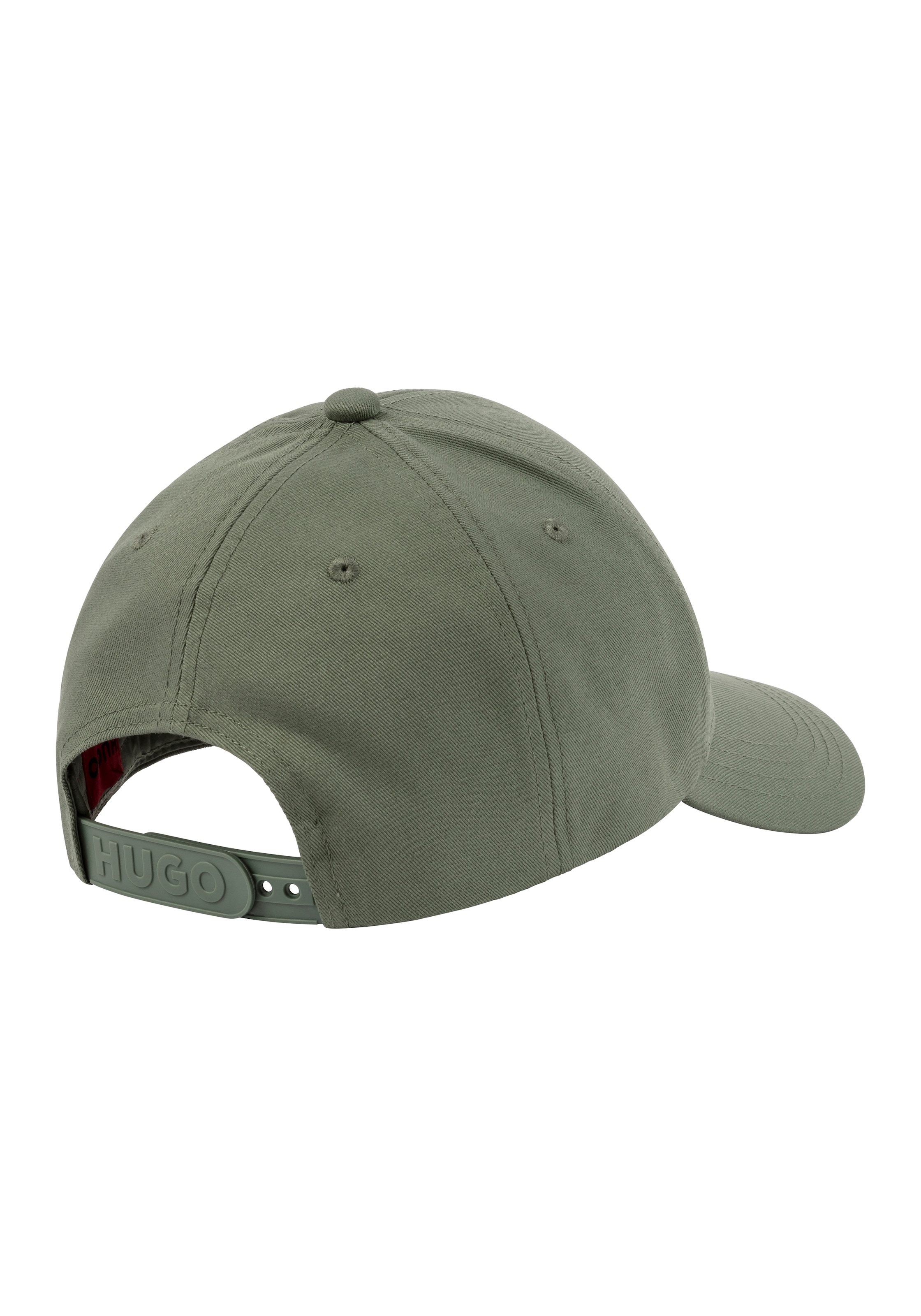 HUGO Fitted Cap »Jude-Stacked«, mit 3D Logostickerei, verstellbarer Verschluss, unisex