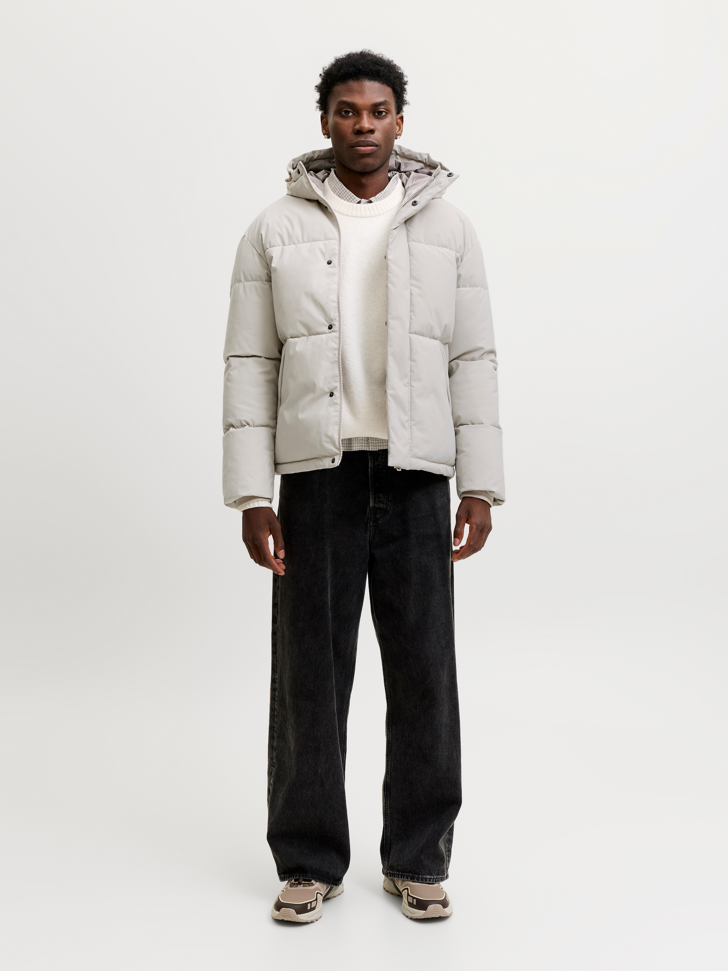 Jack & Jones Steppjacke »JJESOHO PUFFER HOOD AW26 SN« mit Kapuze Kunstfaser, regular fit