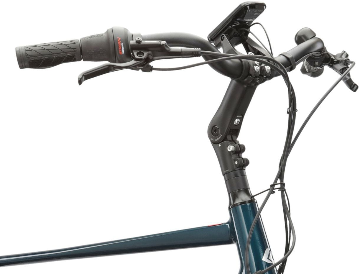 Kross »E-Citybike Sentio Hybrid 5.0 28 Zoll blau - Shimano Mittelmotor« 7 Gang Shimano NEXUS Schaltwerk Nabenschaltung Mittelmotor 250 W SHIMANO 36 V/250 W, Mittelmotor DU-E500