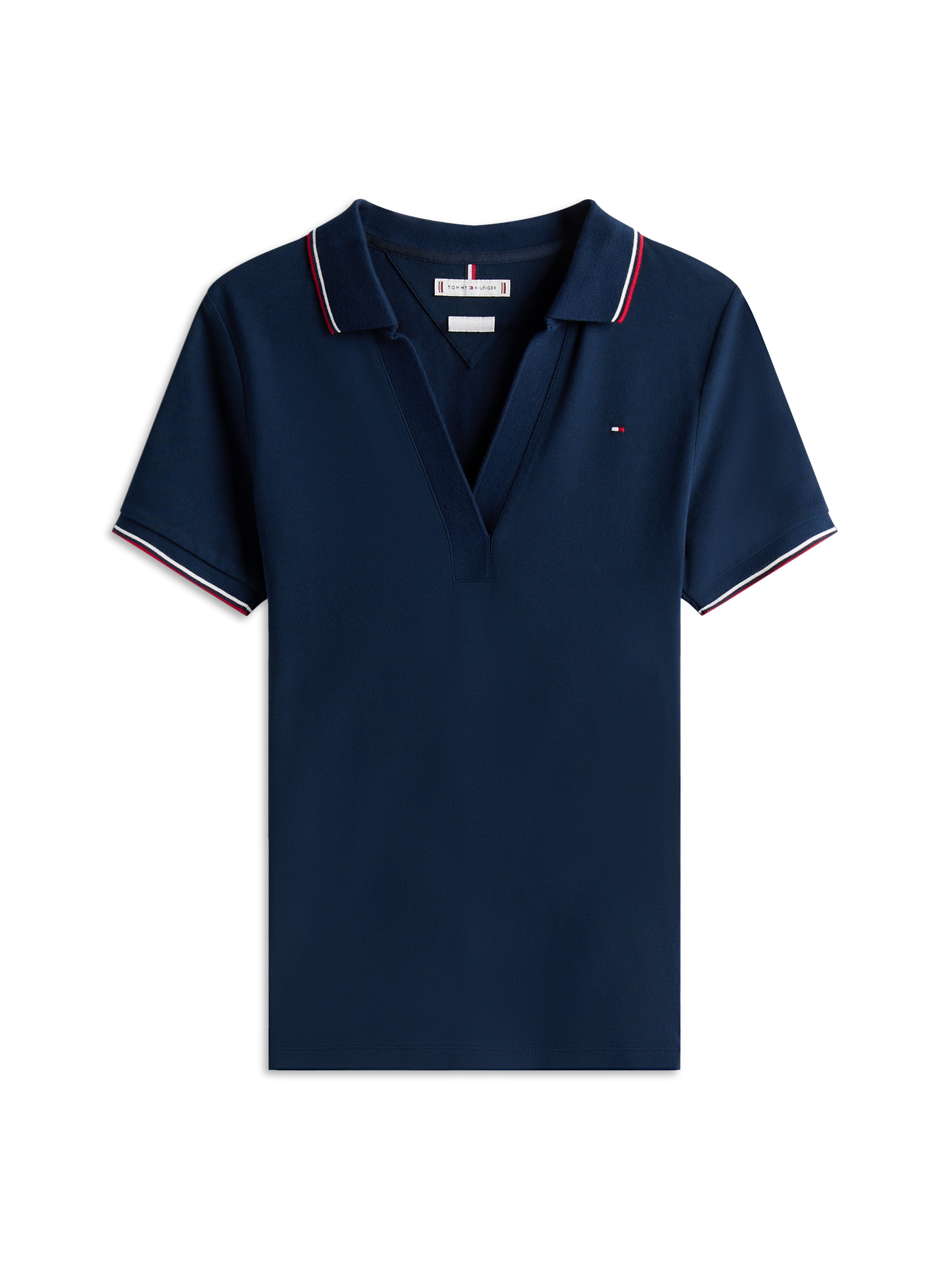 Tommy Hilfiger Poloshirt »1985 TIPPING SLIM OPEN SS POLO«
