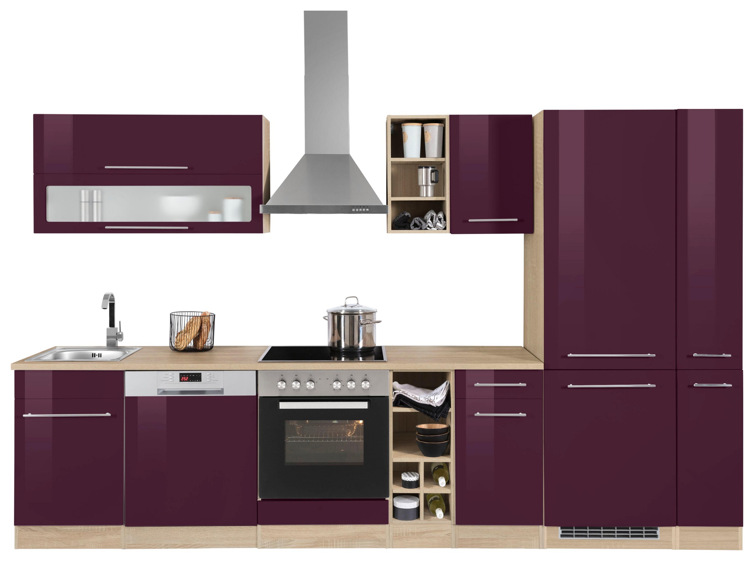 KOCHSTATION Küchenzeile »KS-Eton« ohne E-Geräte, Breite 330 cm günstig online kaufen