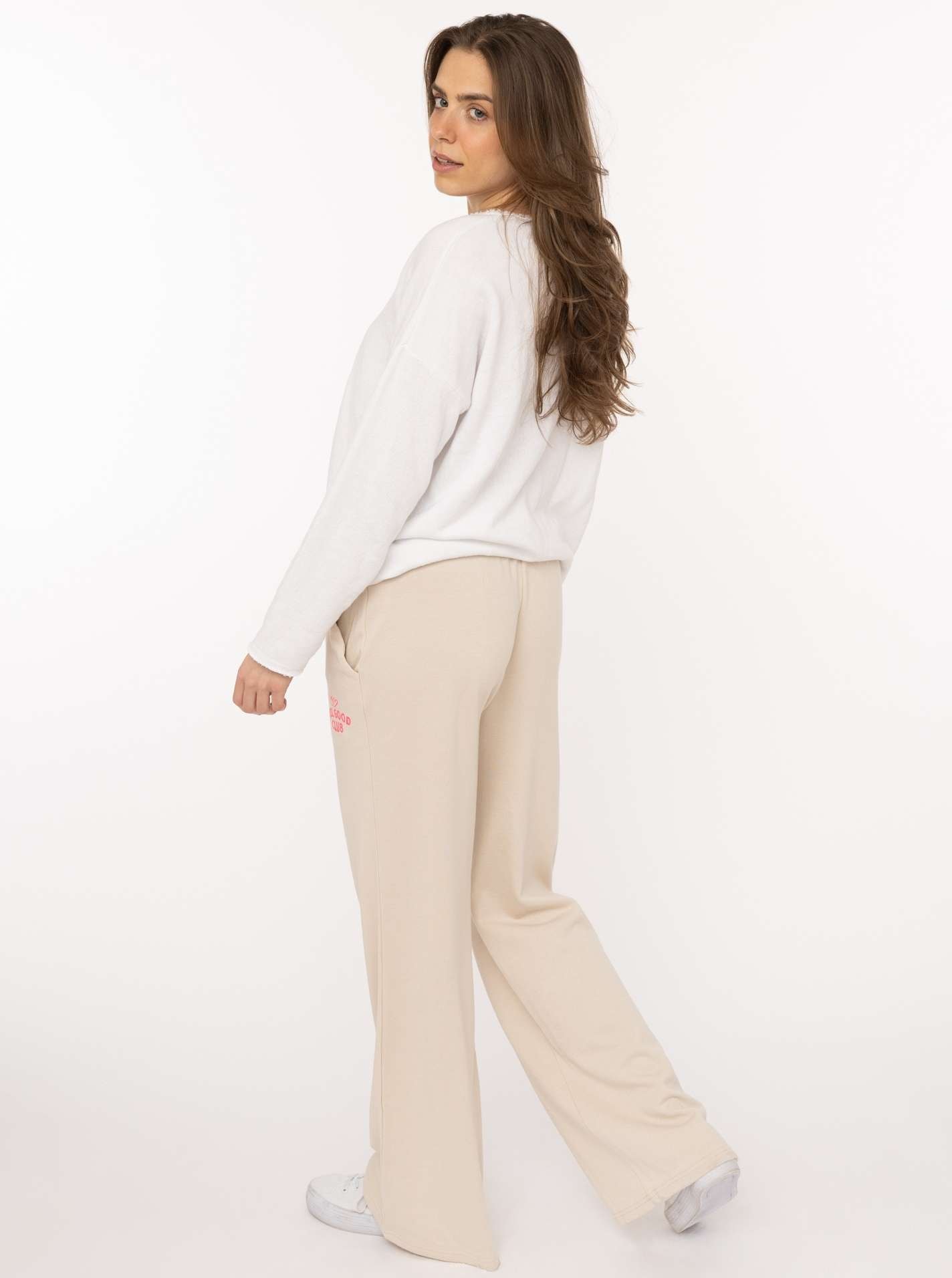 Zwillingsherz Sweathose »"Feel Good Club"«  unifarben, kleine Stickerei