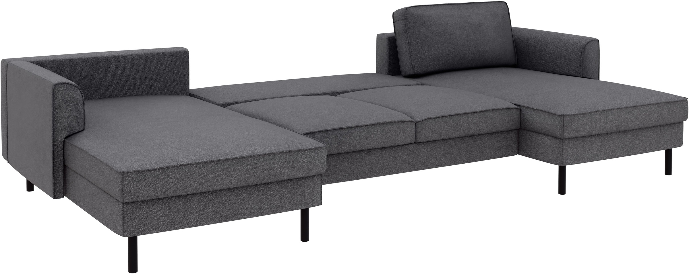 Home affaire Wohnlandschaft »Booster Couch wahlweise mit Schlaffunktion und Bettkasten-auch in Cord«, Sofa in U-Form, Breite 305 cm