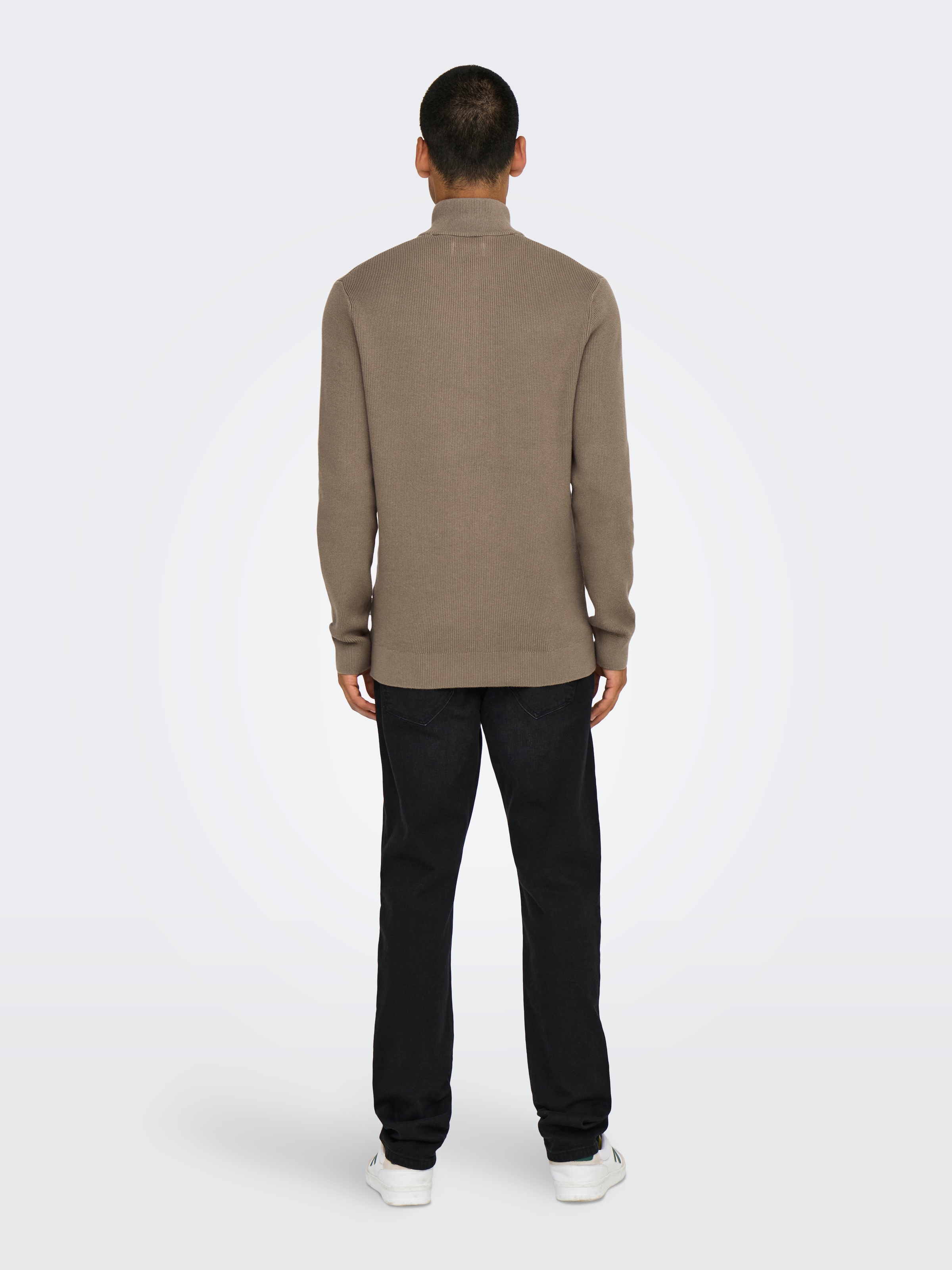 ONLY & SONS Strickpullover »ONSPHIL REG 12 STRUC HALF ZIP KNIT NOOS«