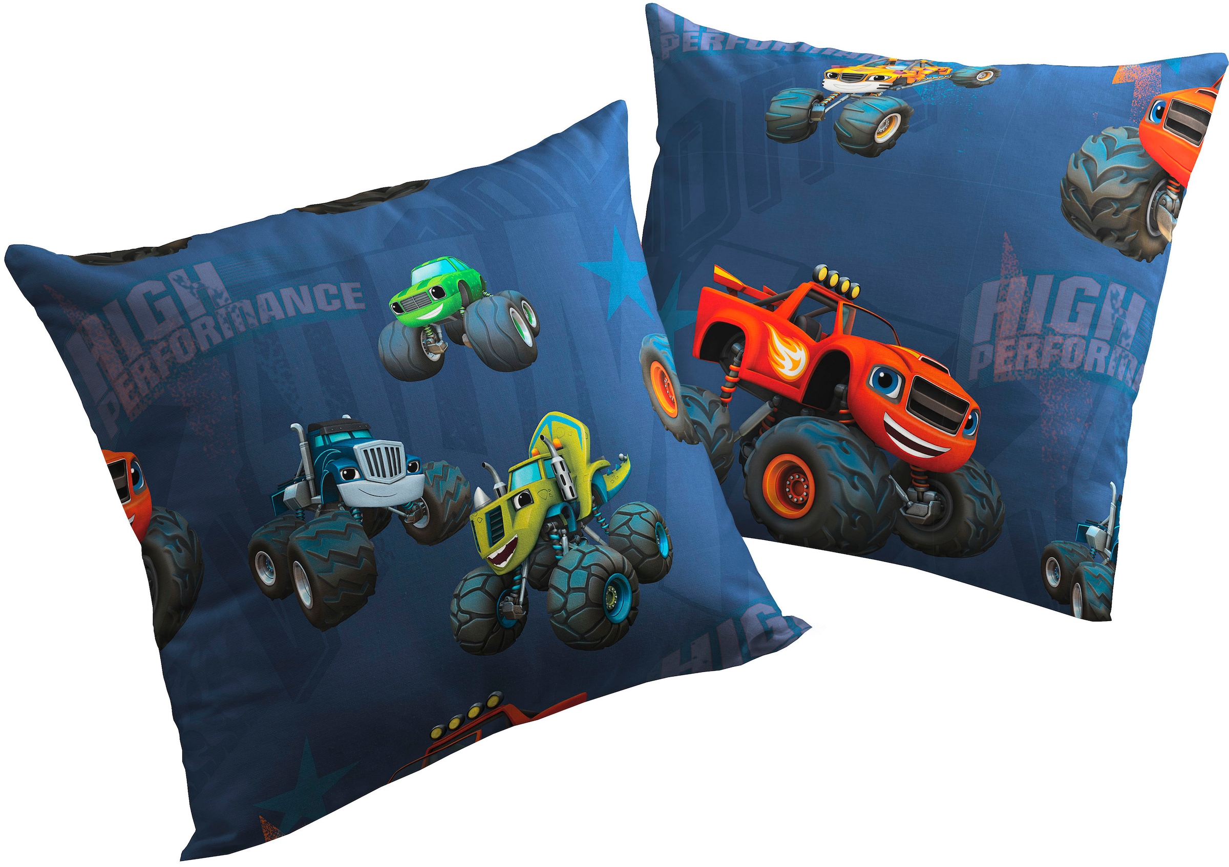 Wirth Dekokissen »Trucks« Nickelodeon, Kissenhülle ohne Füllung, 2 Stück günstig online kaufen