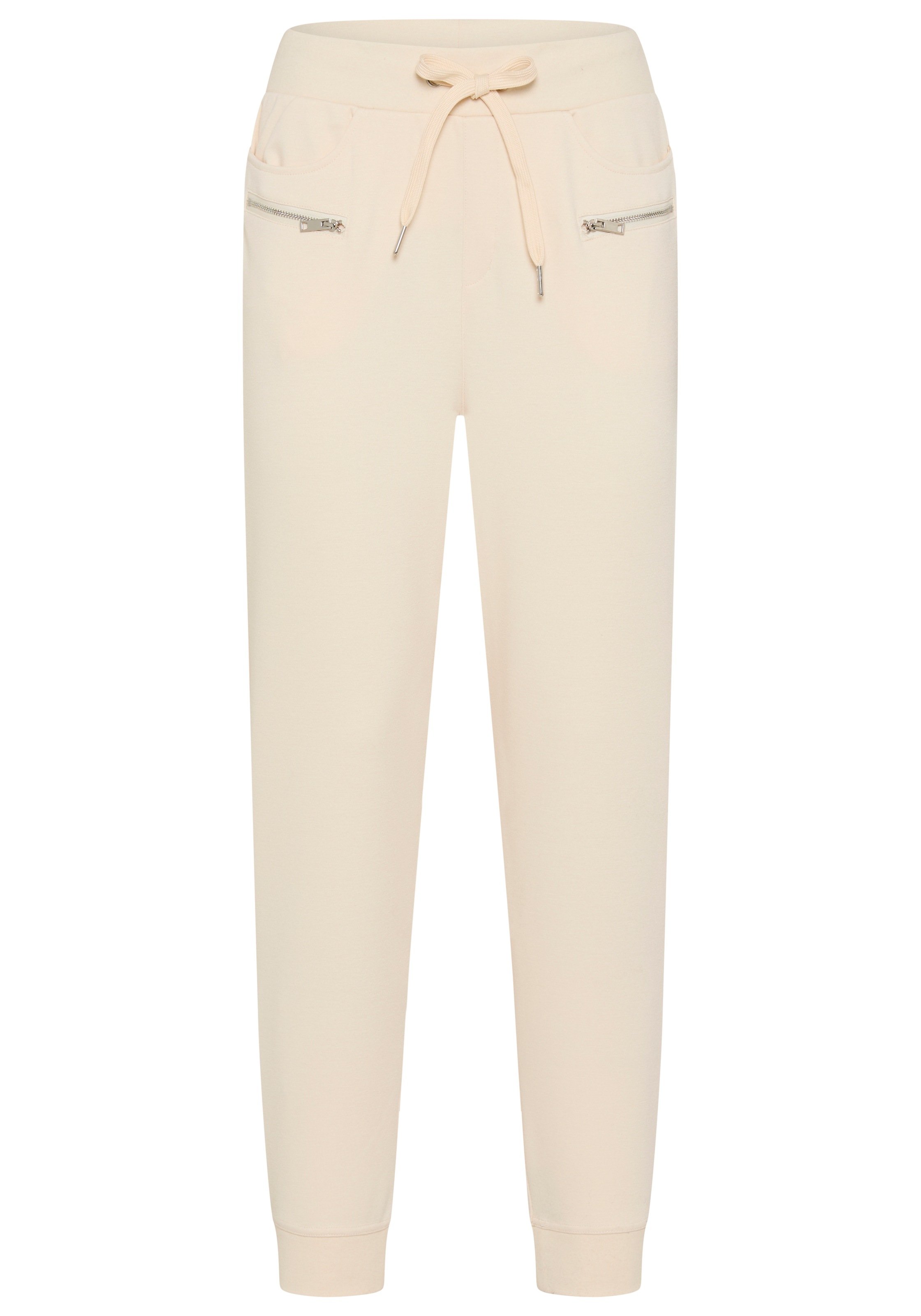 Bruno Banani Jerseyhose  figurbetonte Passform, knöchellang mit Rippbündchen