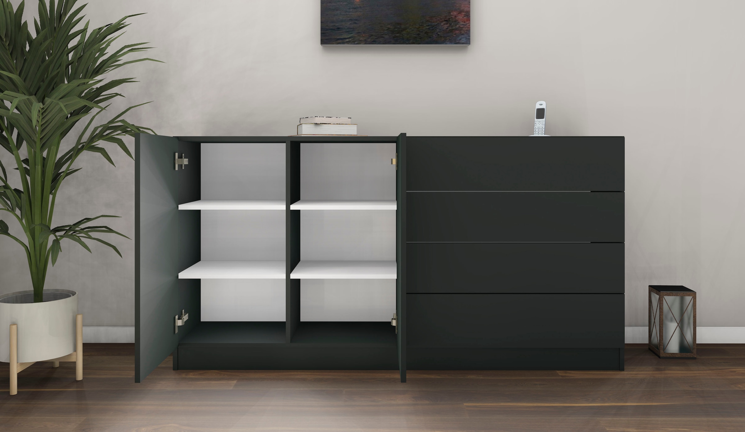 borchardt Möbel Sideboard »Vaasa«, Breite 152 cm