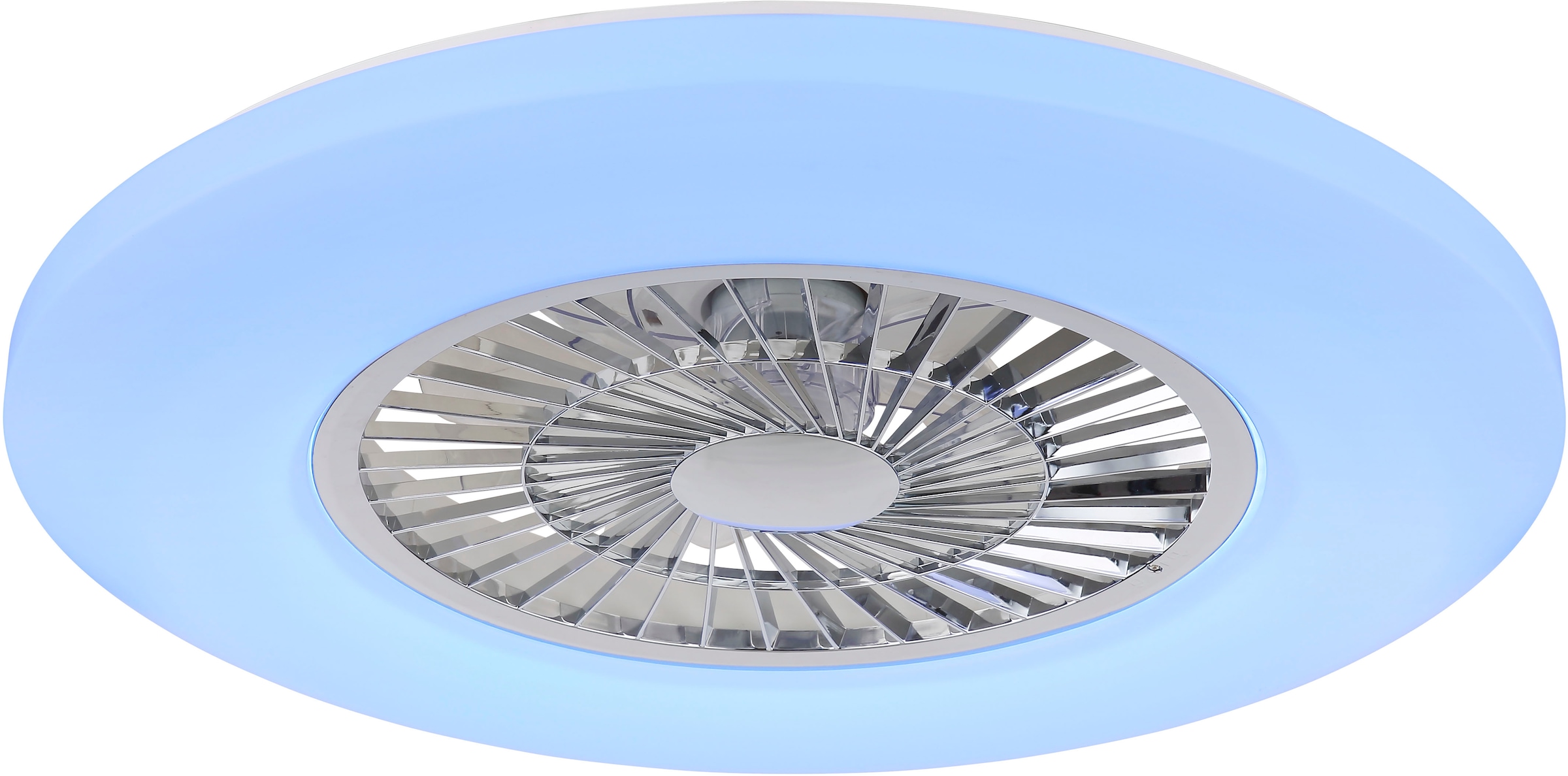 GLOBO LIGHTING Deckenleuchte »ALVA« LED-Modul 1 Stk. warmweiß - kaltweiß Ventilator RGB bunt Regenbogen Funktionen heizen-kühlen Wohnraum