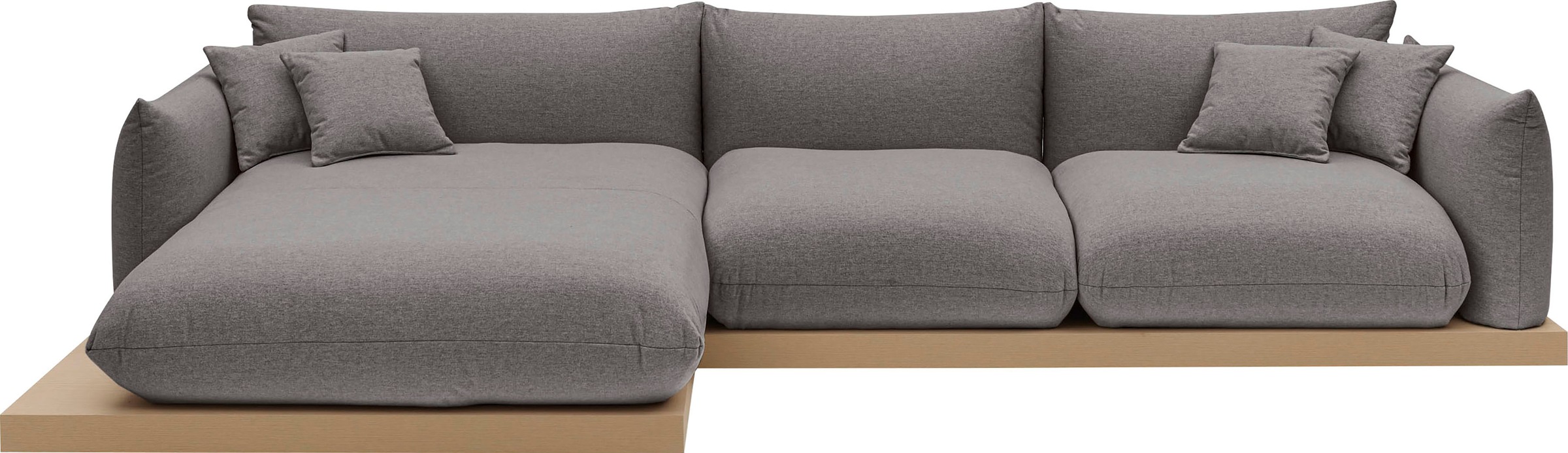 OTTO home Ecksofa »Kalix, Polsterecke mit kräftigem Holz-Plateau, moderne C günstig online kaufen