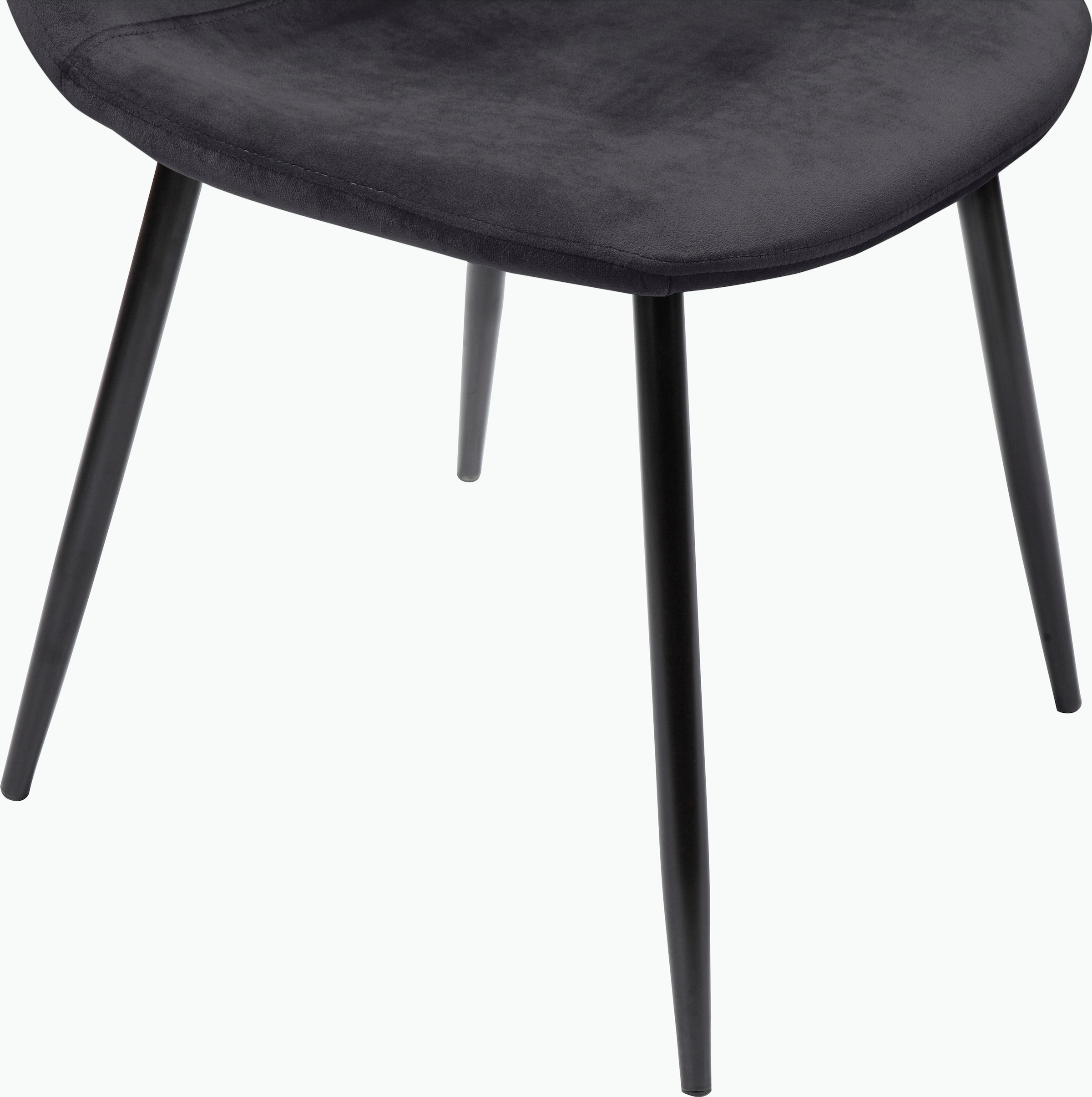 Leonique Essgruppe »Eadwine Esstisch rund marmorfarben, schwarz oder eichefarben100 Ø cm«, (Set, 5 tlg.), und 4 Stühle in verschiedenen Farben