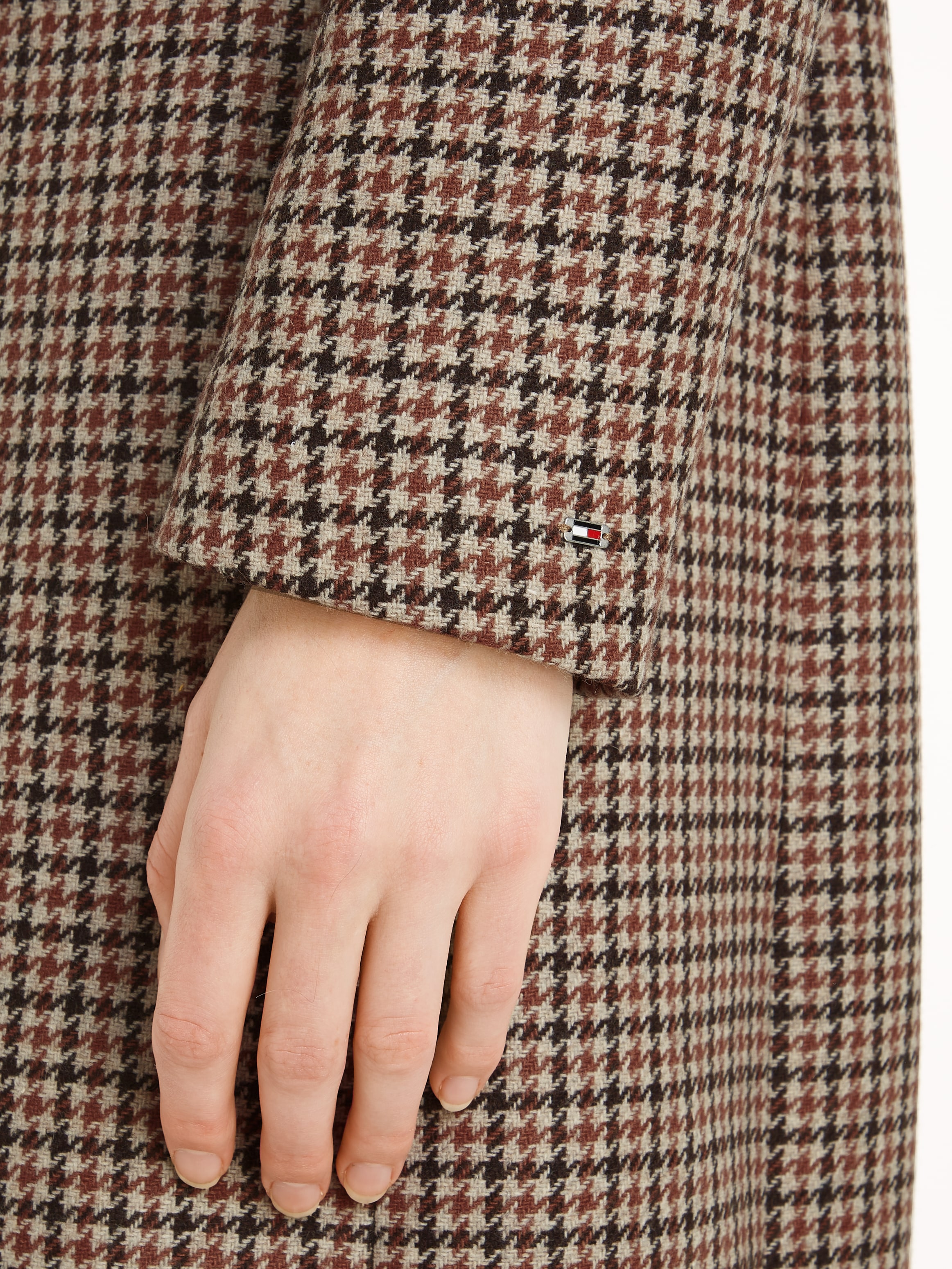 Tommy Hilfiger Kurzmantel »WOOL BLEND CLASSIC CHECK COAT«, im Karodessin