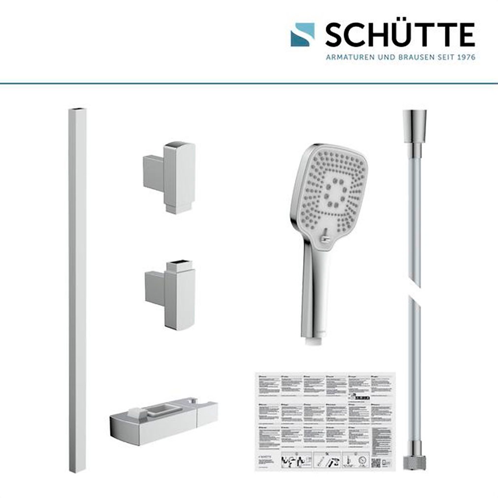 Schütte Stangenbrause-Set »RAVENNA« 1 Stk. tlg. 3-fach verstellbar / Antikalk / wassersparend