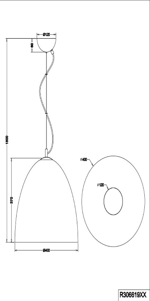 REALITY Leuchten Pendelleuchte »Tilda«, 1 flammig, Leuchtmittel E27 | ohne Leuchtmittel, elegante Hängelampe, max 150cm höhenverstellbar, exkl 1xE27 max 40W