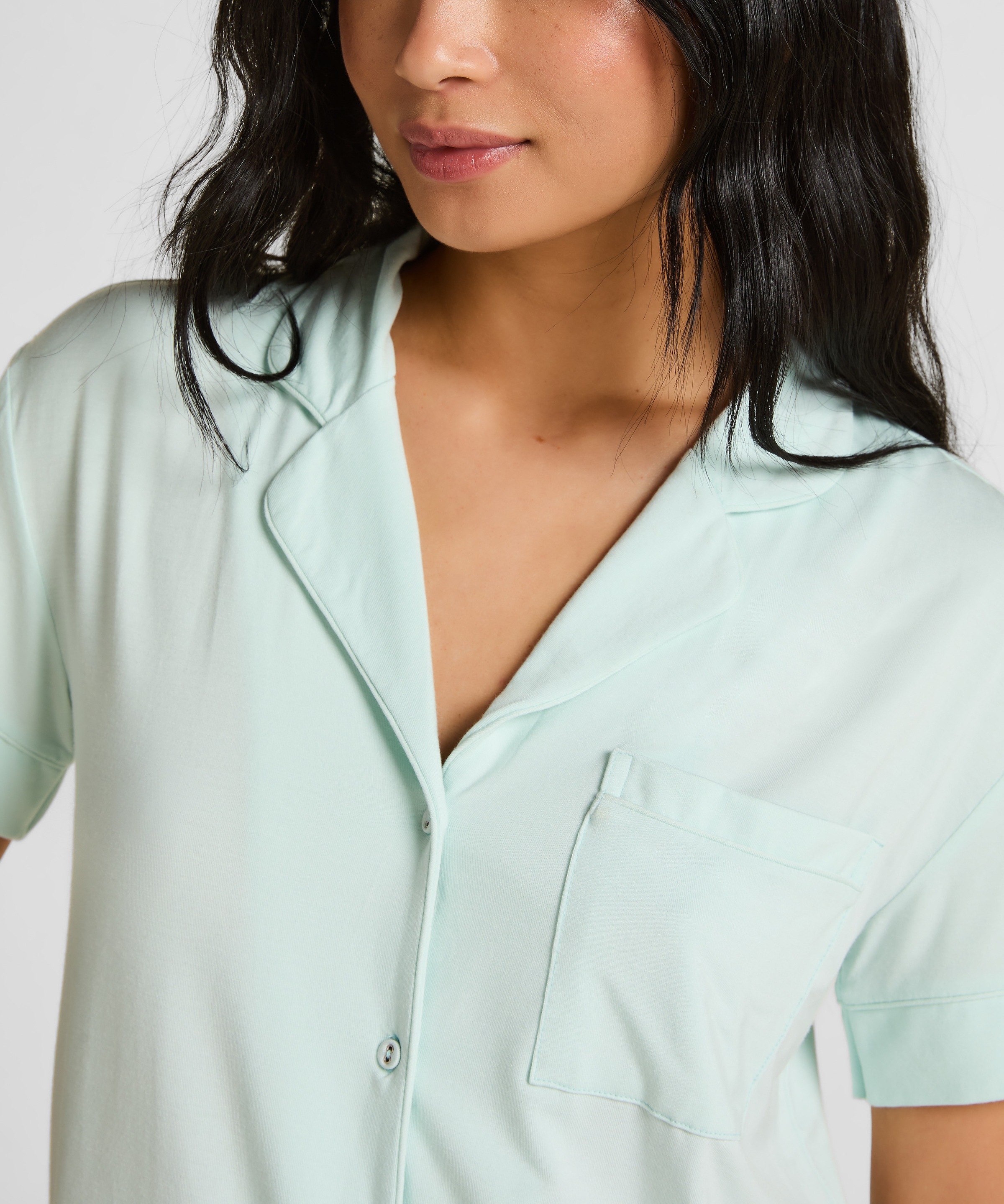 Hunkemöller Pyjama »Kurzärmelige Jersey-Jacke Essential«