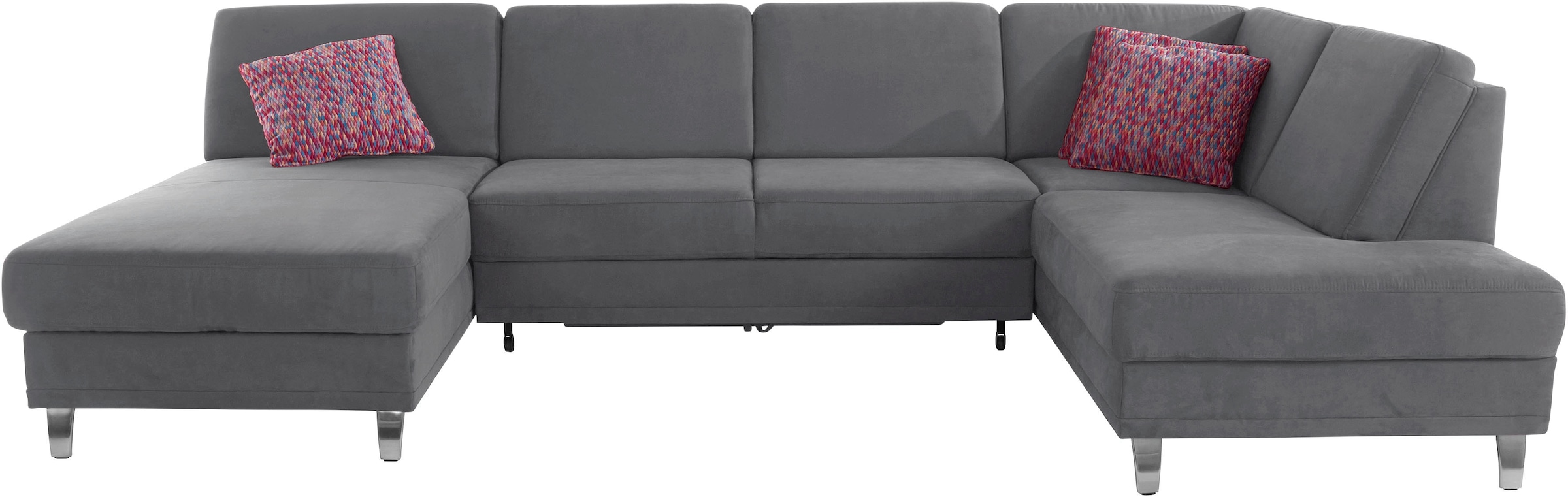 sit&more Wohnlandschaft »Clio U-Form« wahlweise mit Bettfunktion und Bettkasten, inklusive Federkern