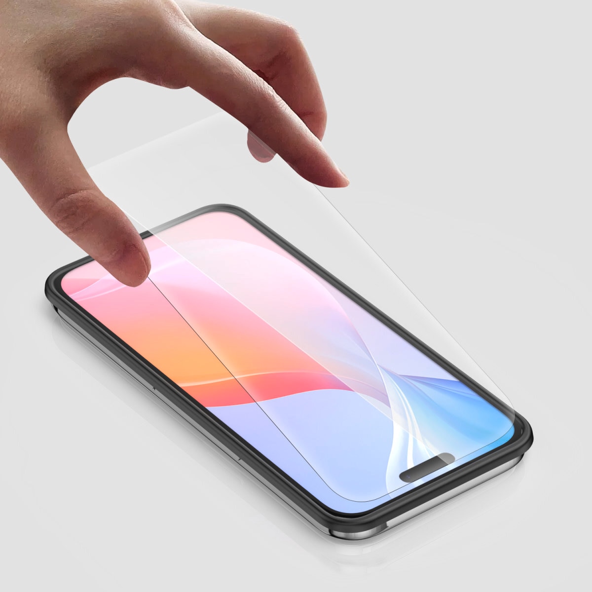 4smarts Displayschutzglas »Second Glass mit Montagerahmen« für Apple iPhone 16 Plus 1 Stk. tlg. Displayschutzfolie, Schutzfolie, Bildschirmschutz, kratz- & stoßfest