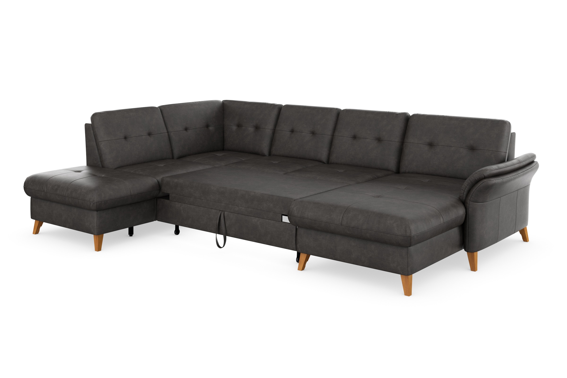 sit&more Wohnlandschaft »Göteborg«, inkl. Sitztiefenverstellung, wahlweise mit Bettfunktion & Bettkasten