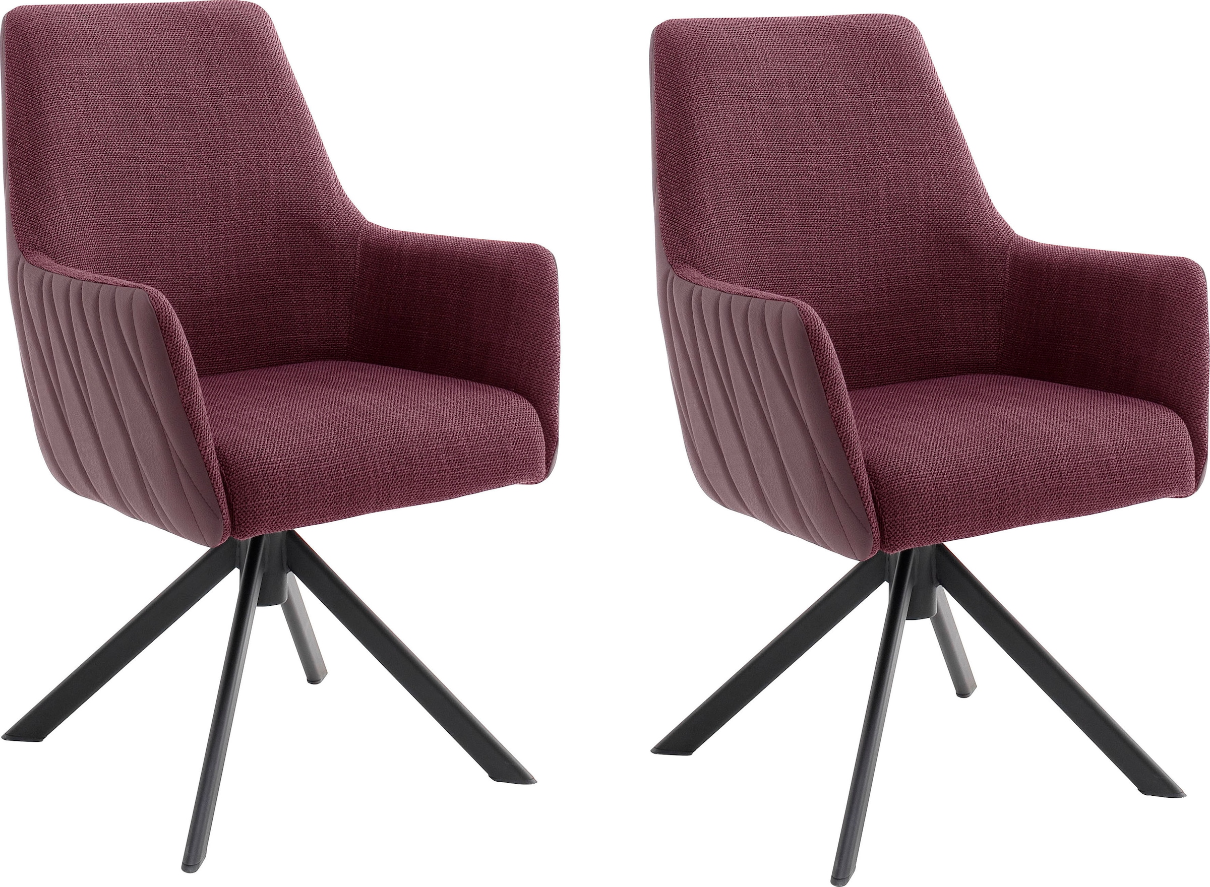 MCA furniture 4-Fußstuhl »Reynosa« (Set) 2 Stk. Esszimmerstuhl 360°drehbar günstig online kaufen