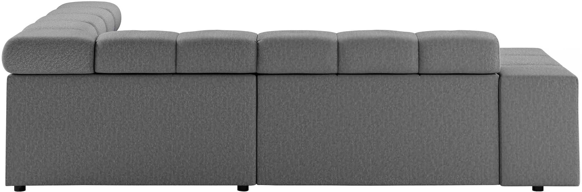 INOSIGN Ecksofa »Ancona, incl. Kopfteilverstellung + 3 Zierkissen, L-Form, Breite 249cm«, wahlweise motorische Sitztiefenverstellung, B/T(H: 249/215/70 cm