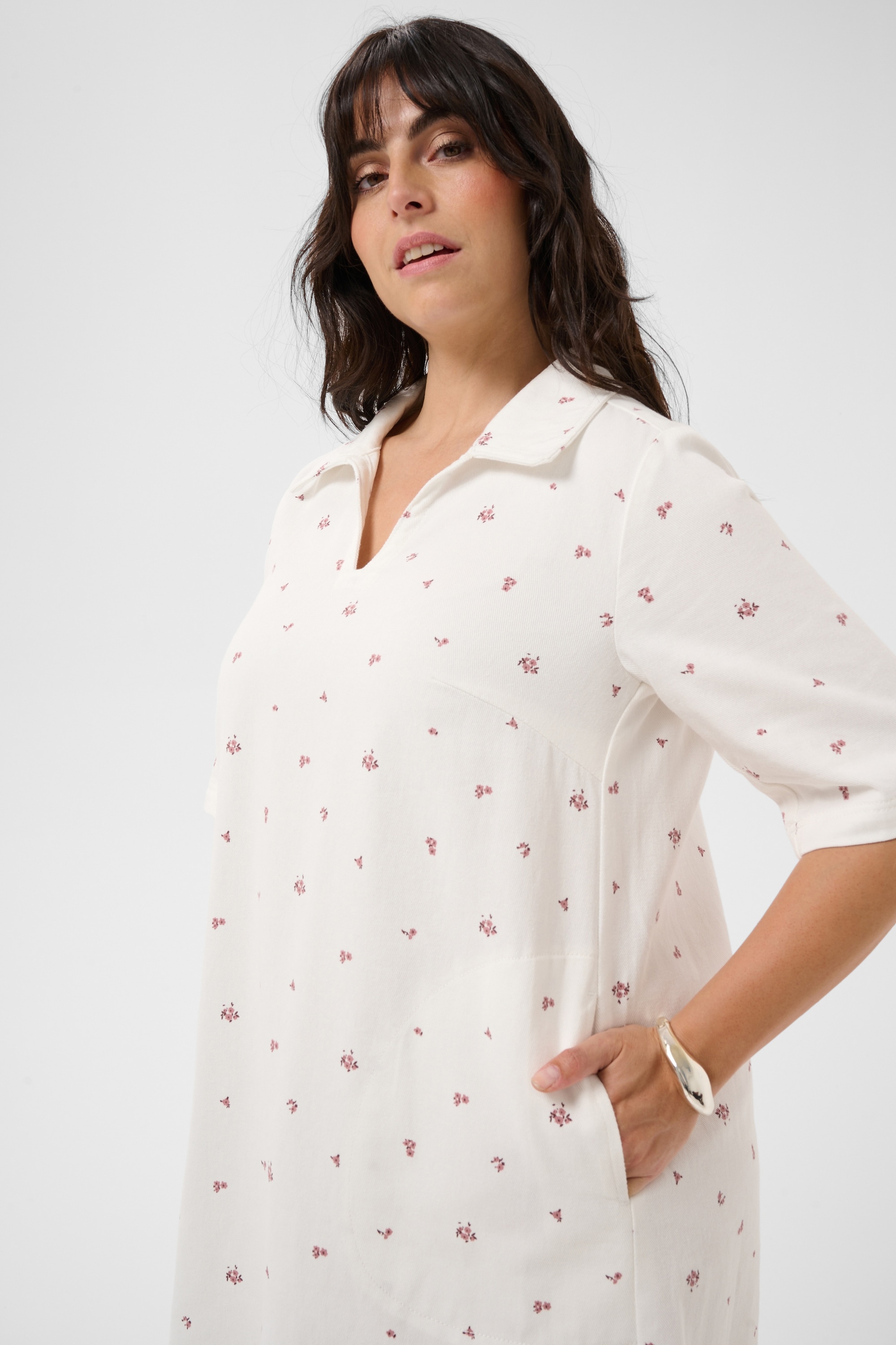 KAFFE Curve Jeanskleid »Damen Denimkleid KCflorina«
