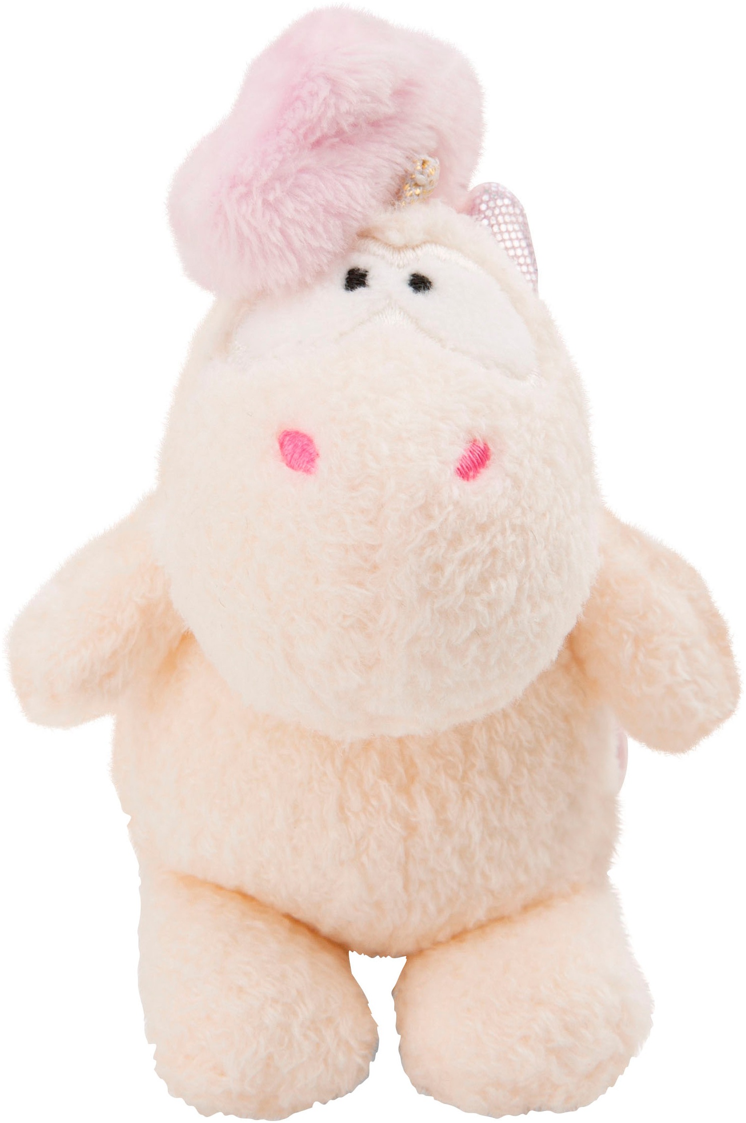 Nici Kuscheltier »Theodor & Friends GREEN, Einhorn Creamy Pink 10 cm in Cupcake mit Loop«