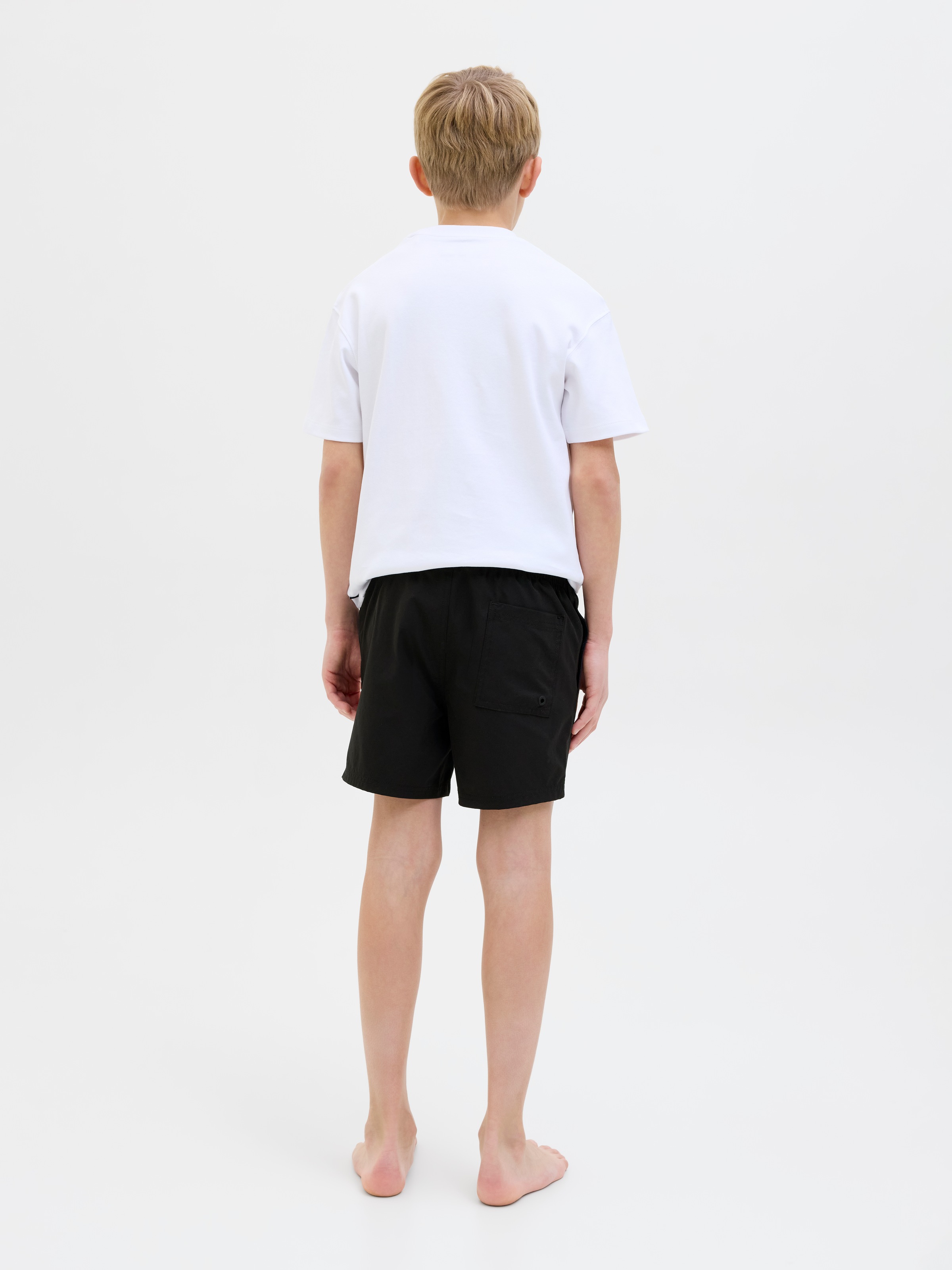 Jack & Jones Junior Badeshorts »JPSTMAUI JJSWIM DOUBLE LOGO AKM SN JNR«, mit coolem Logoprint auf dem Bein