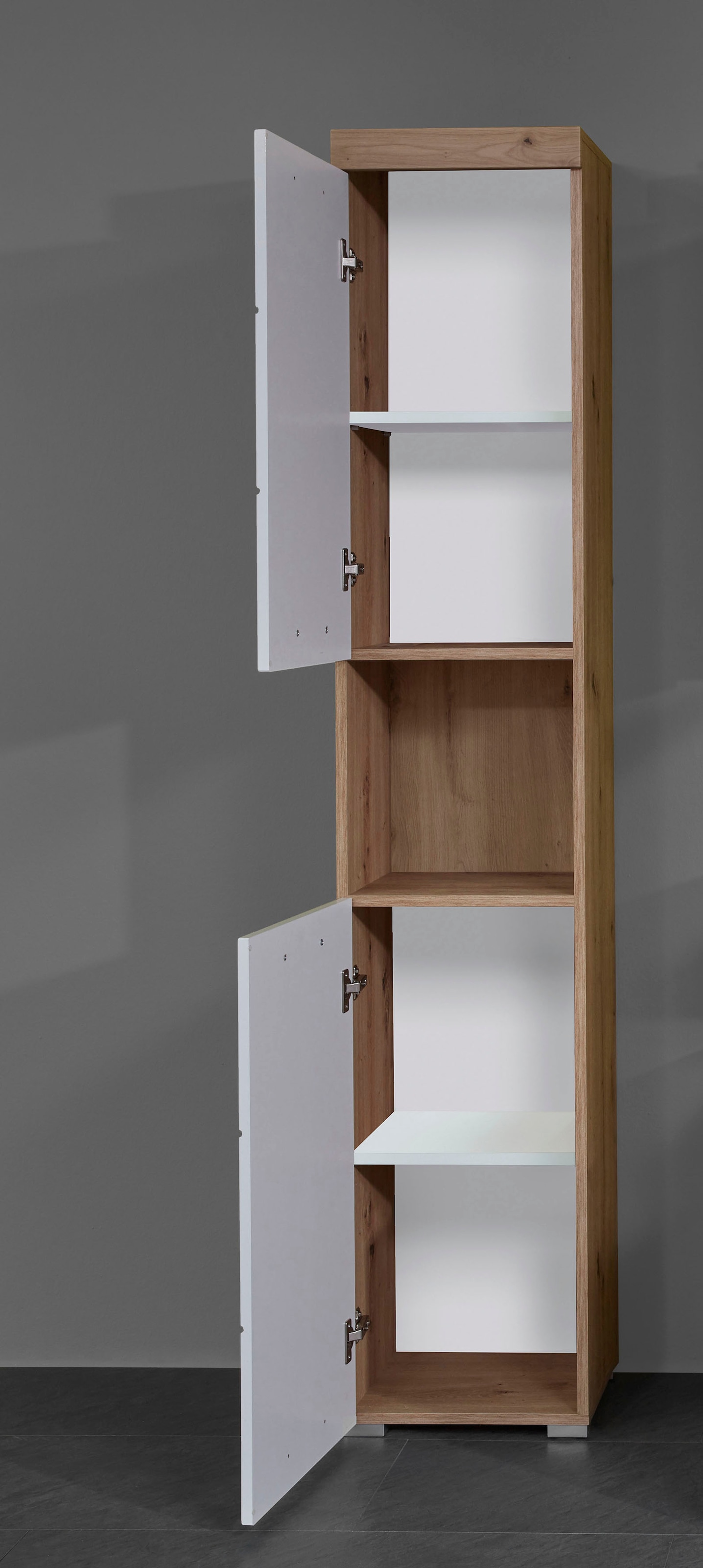INOSIGN Badmöbel-Set »Avena«, (Set, 3 St.), Badmöbel - Hochschrank, Waschbeckenunterschrank und Spiegelschrank