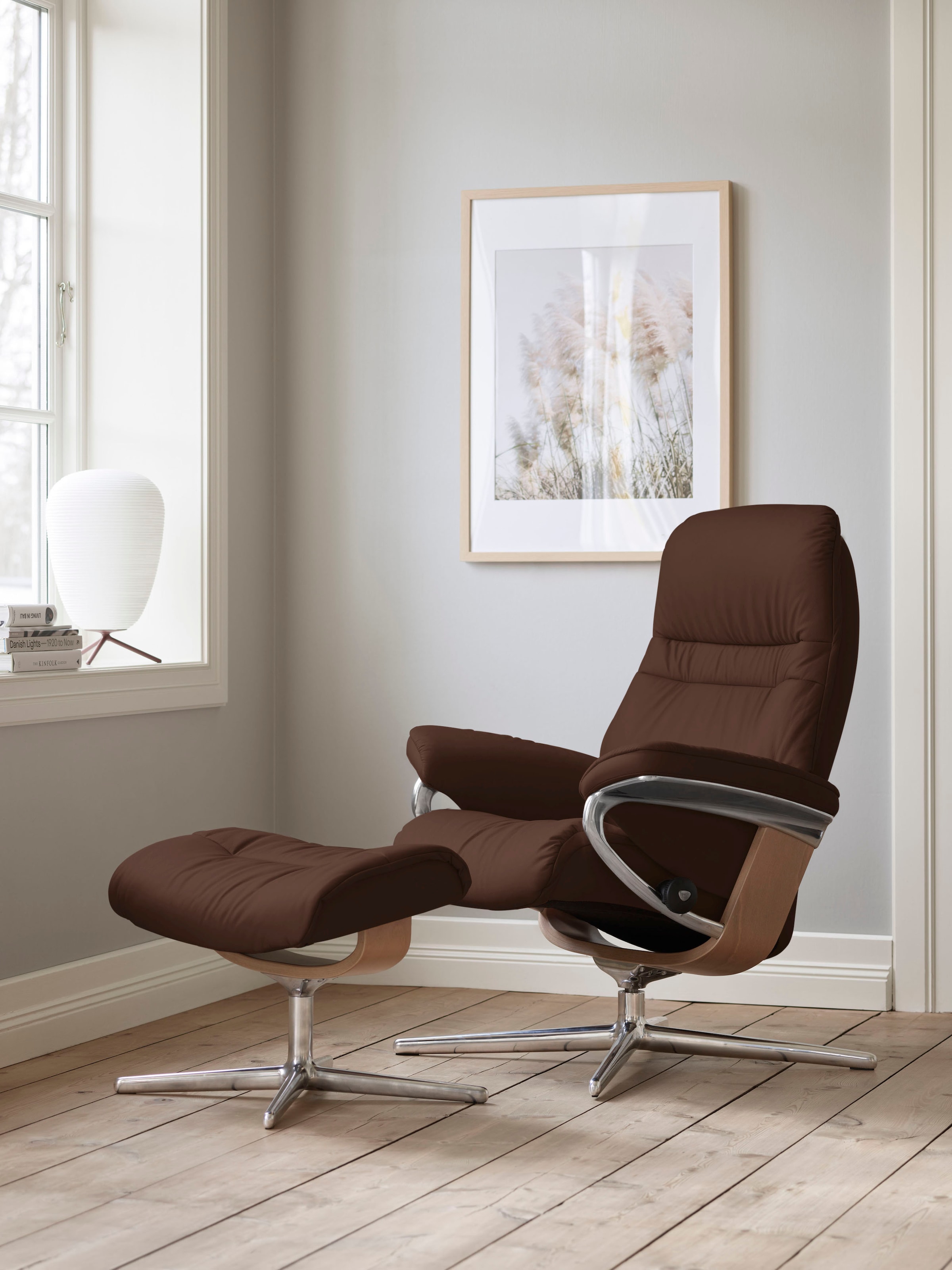 Stressless® Relaxsessel »Sunrise« Set, Relaxsessel mit Hocker, mit Hocker, günstig online kaufen