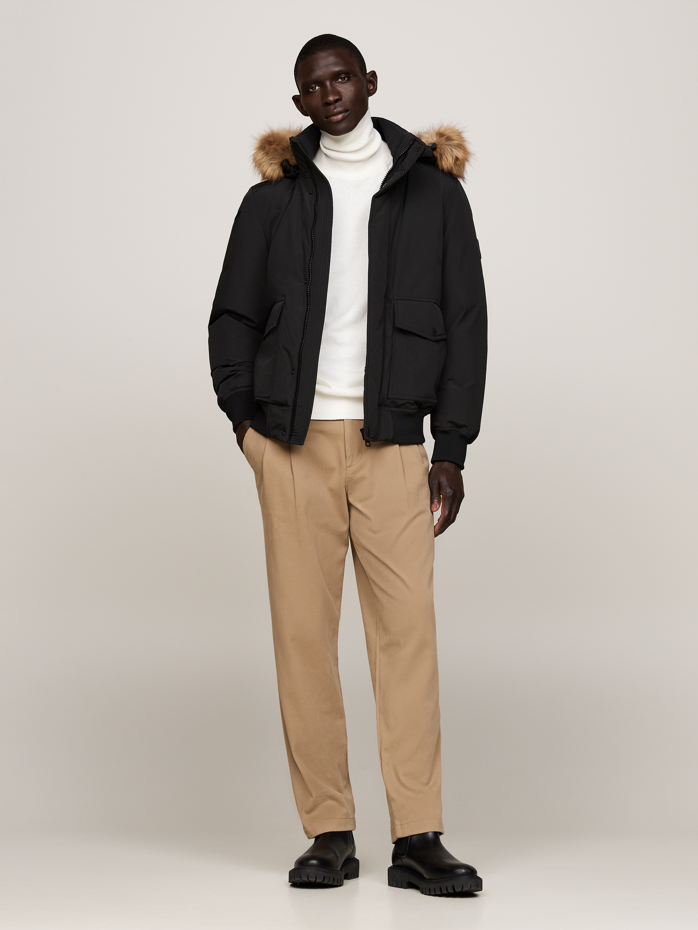 Tommy Hilfiger Bomberjacke »ROCKIE DOWN BOMBER«, mit Kapuze