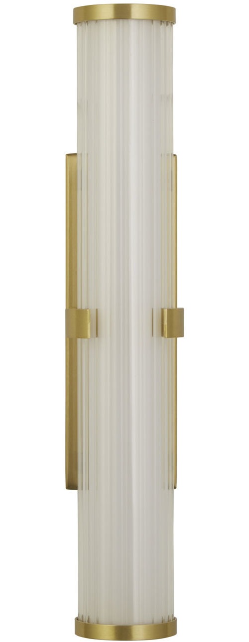 Searchlight Wandleuchte »Klemmwandlampe - Goldmetall, gerippter Klar- und Opaldiffusor« LED-Modul 1 Stk.