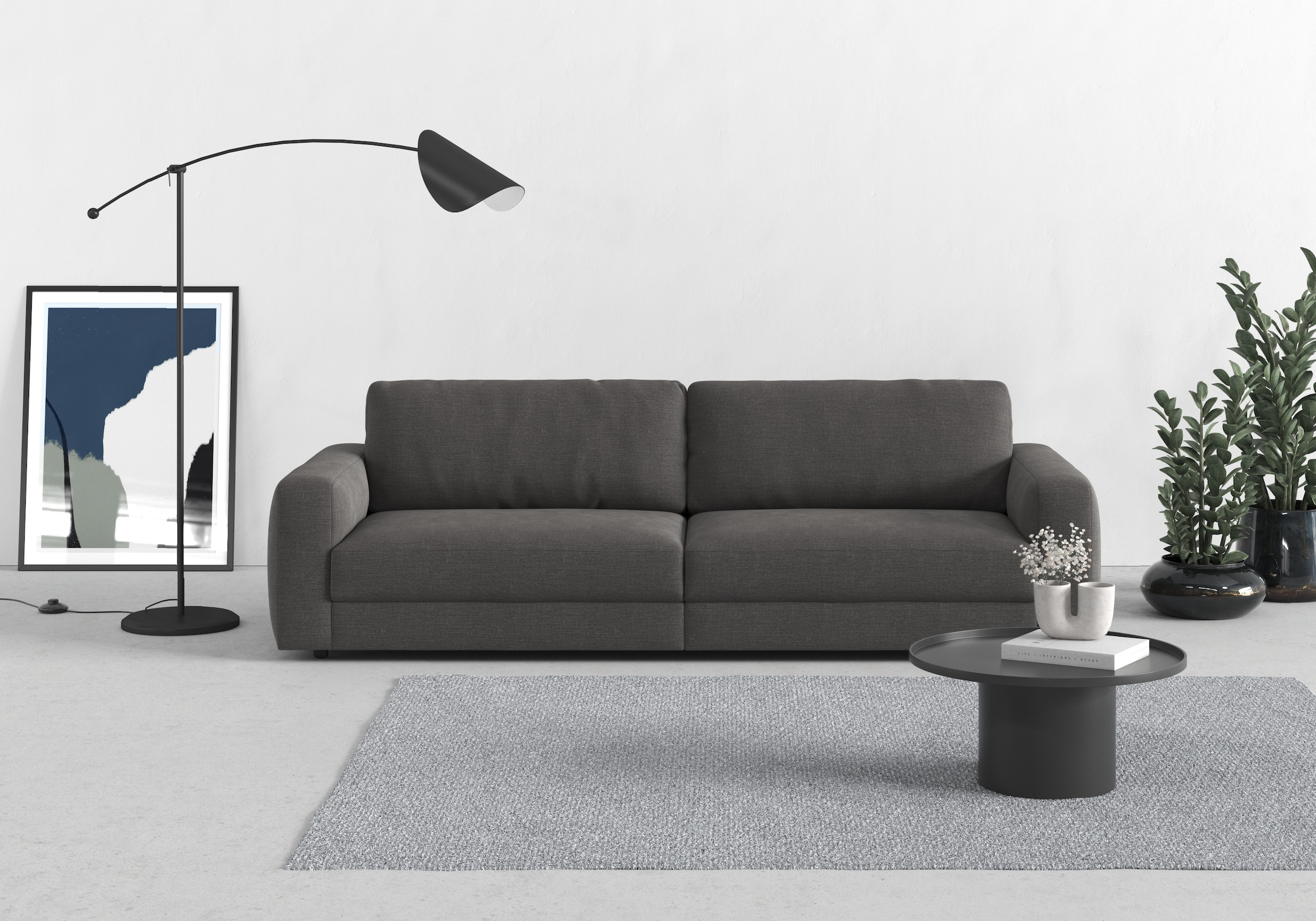 TRENDMANUFAKTUR Big-Sofa »Bourbon« extra tiefe Sitzfläche, wahlweise mit Si günstig online kaufen