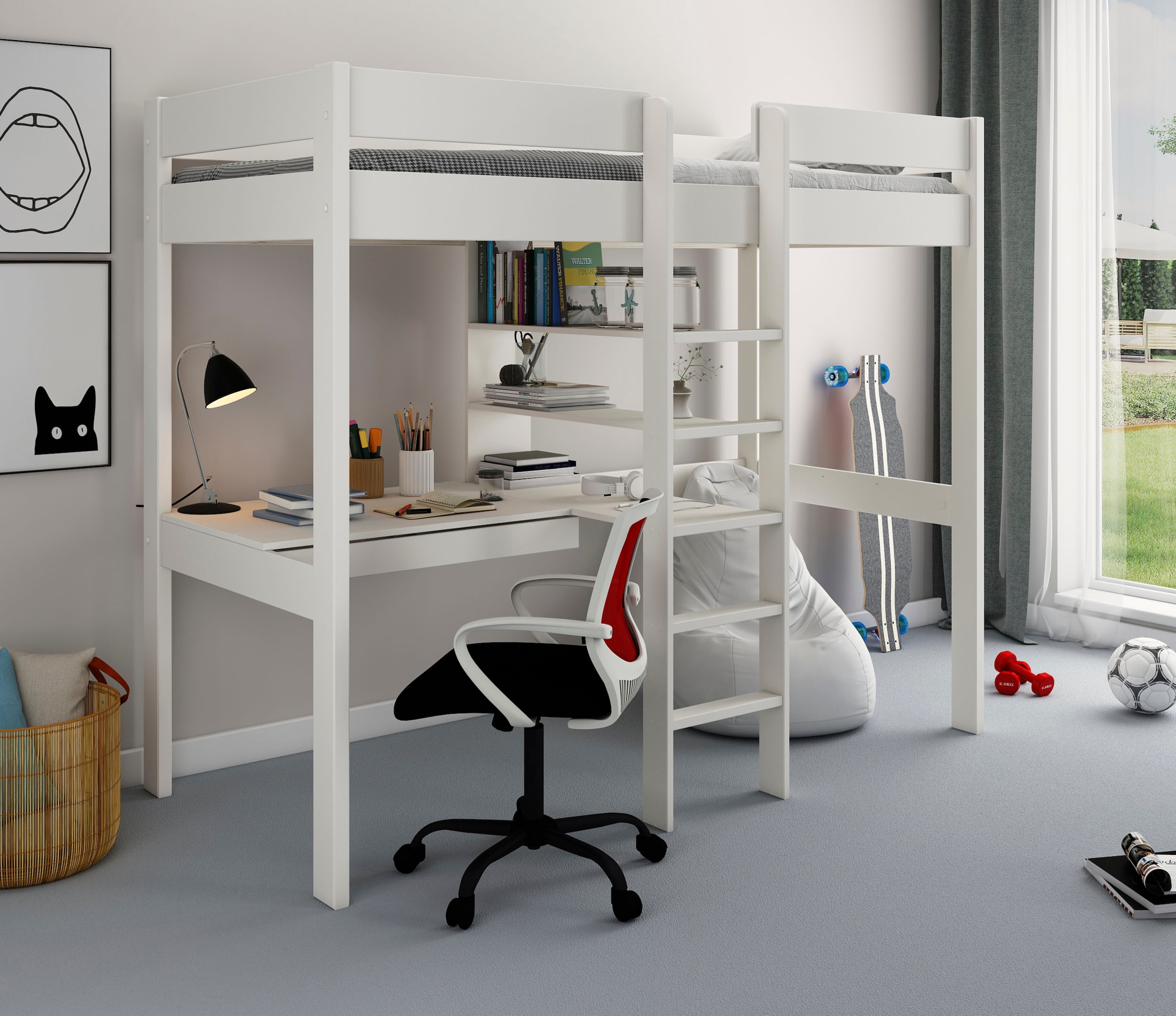 OTTO home Hochbett »Stockbett, Kinderbett, "ROBIN " FSC® zertifiziertes Mas günstig online kaufen