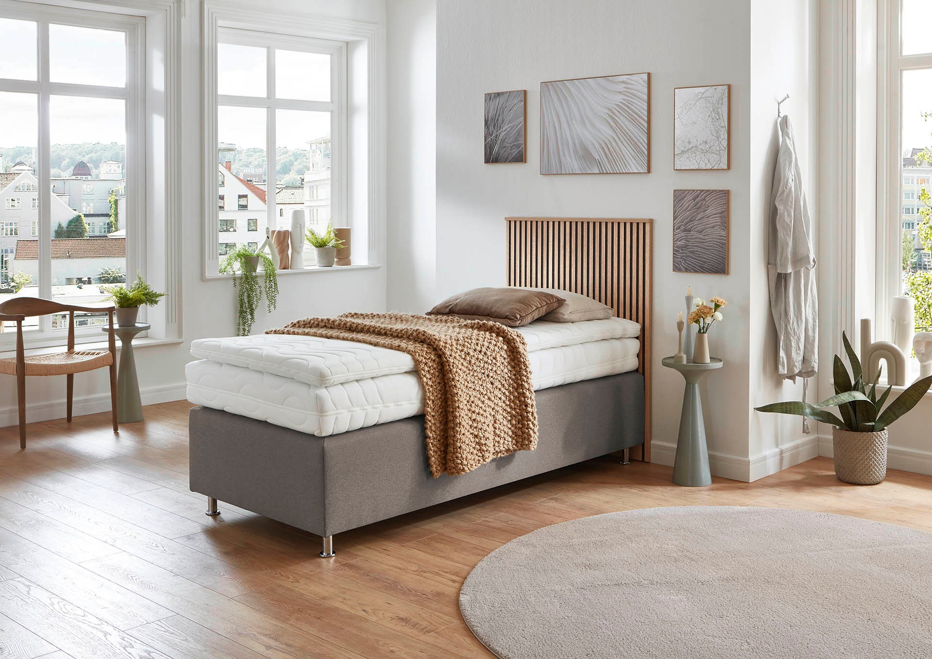 Westfalia Schlafkomfort Boxspringbett »Quercus«, wahlweise mit LED-Beluchtu günstig online kaufen