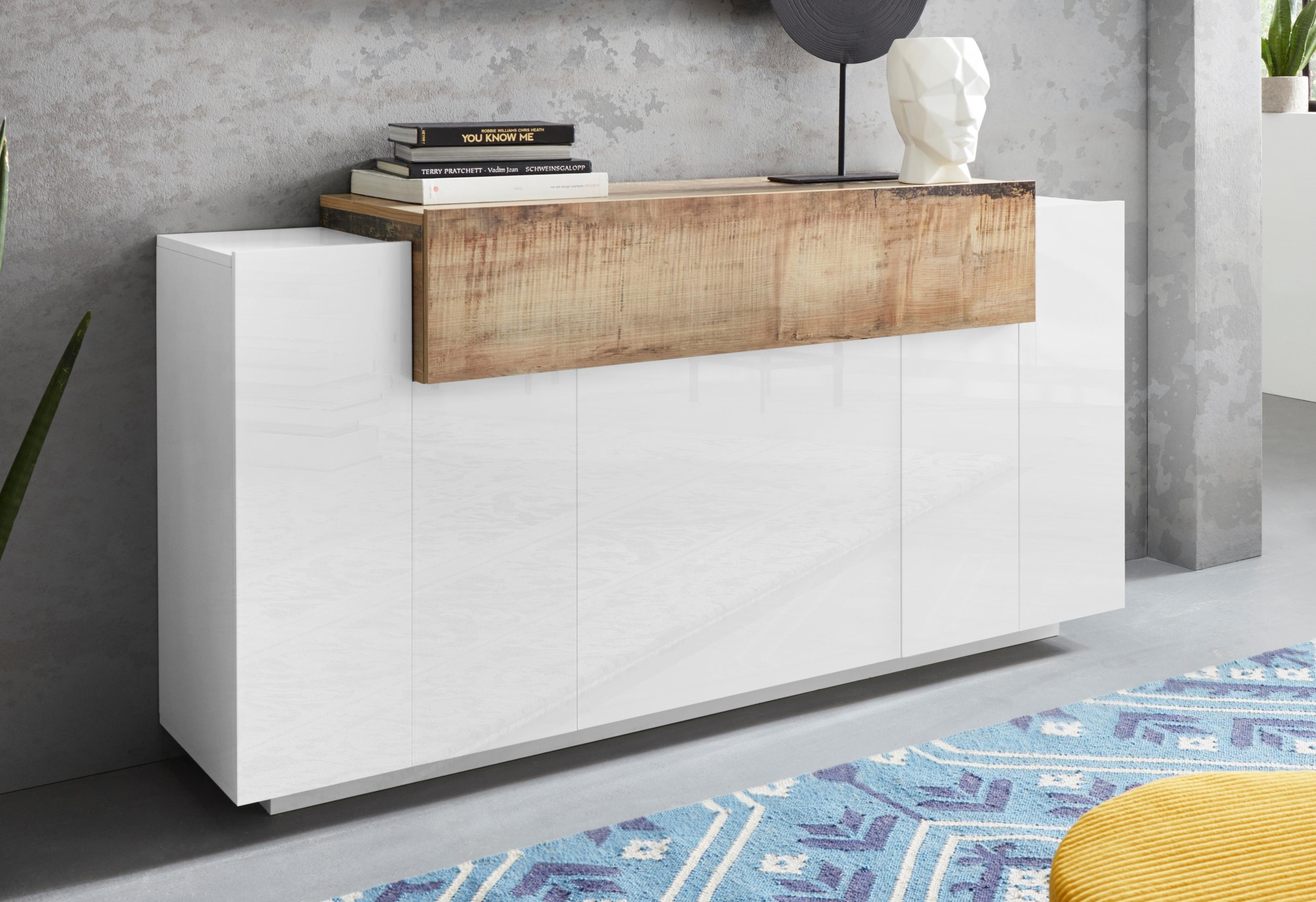 INOSIGN Sideboard »Coro, Kommode, Schrank, Kredenz, grifflos mit Einlegeböd günstig online kaufen