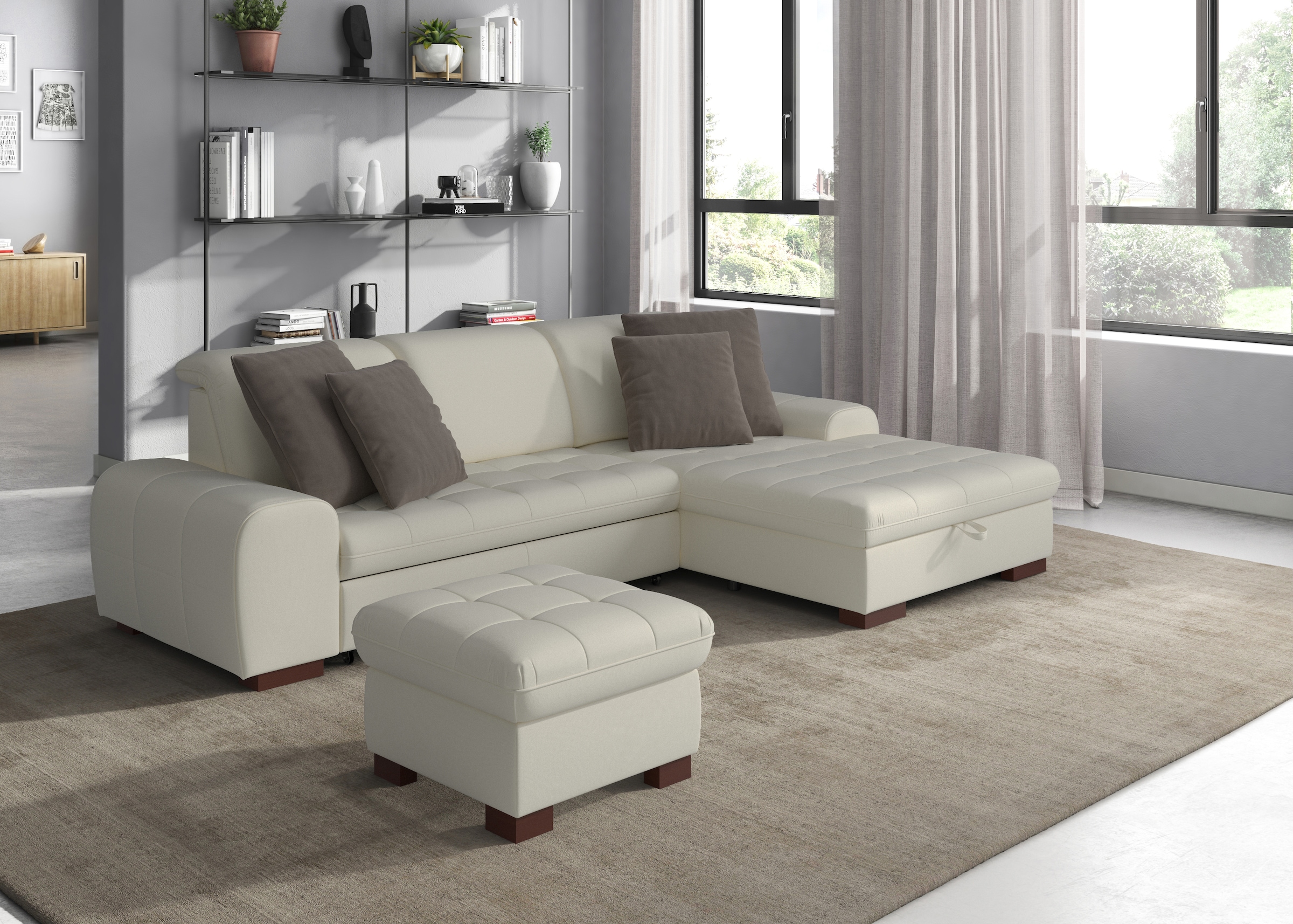 sit&more Ecksofa »Luxor L-Form«, wahlweise mit Bettfunktion, Bettkasten und günstig online kaufen
